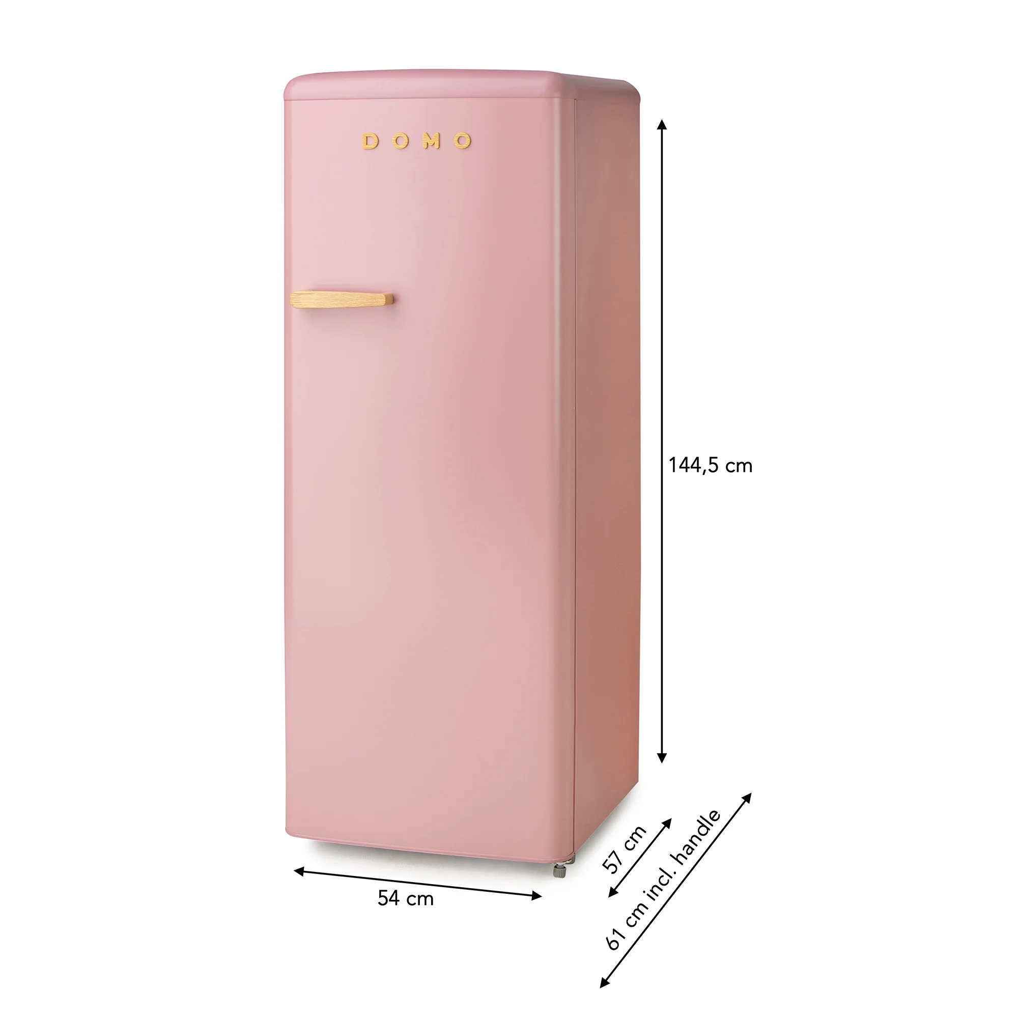 Domo Kühlschrank Retro DO91708R, Pink, 218 L
