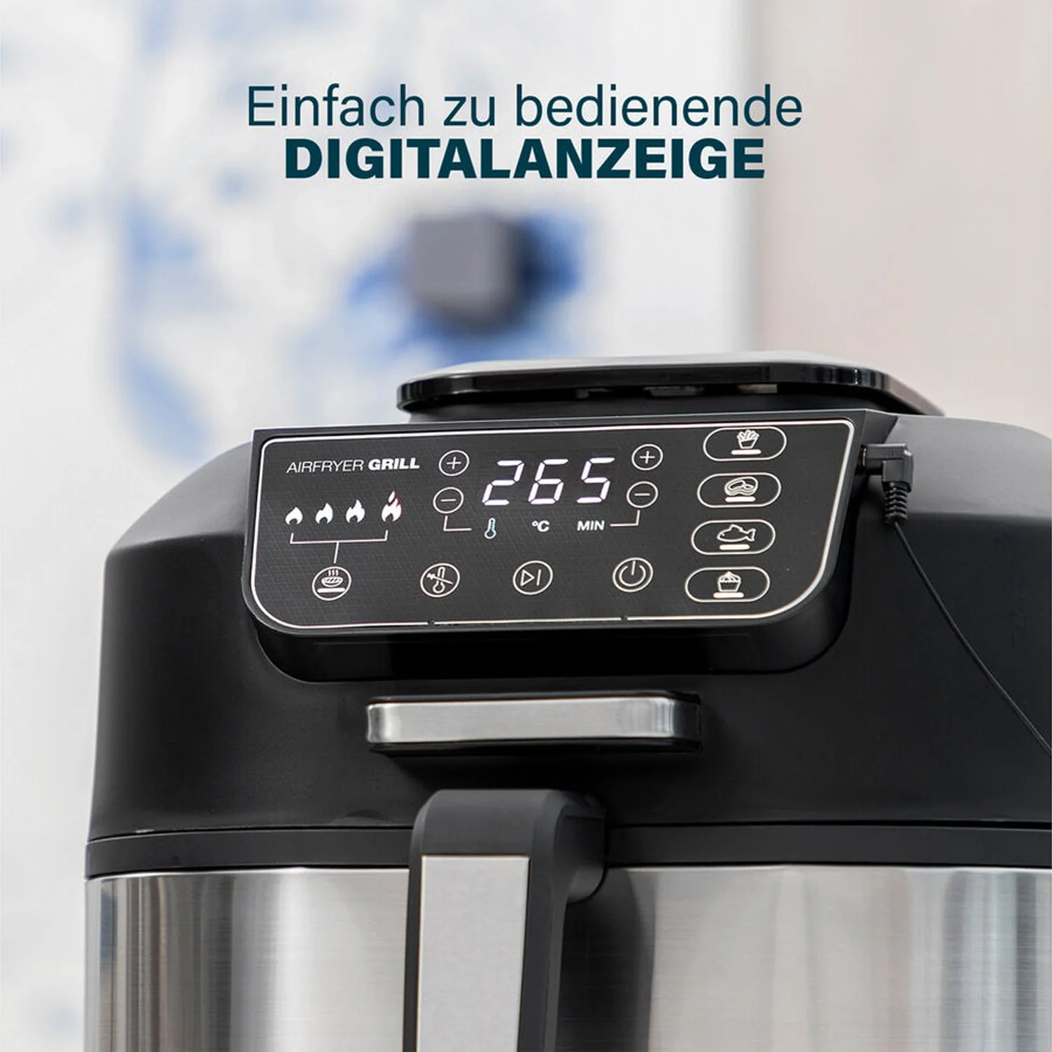 Friggitrice Ad Aria 2 In 1 Controllo Digitale 5,6l 1760w