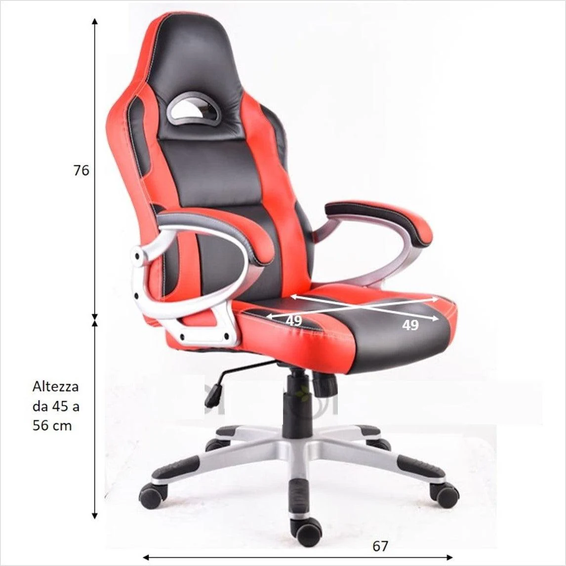 Poltrona gaming racing e ufficio | MONZA