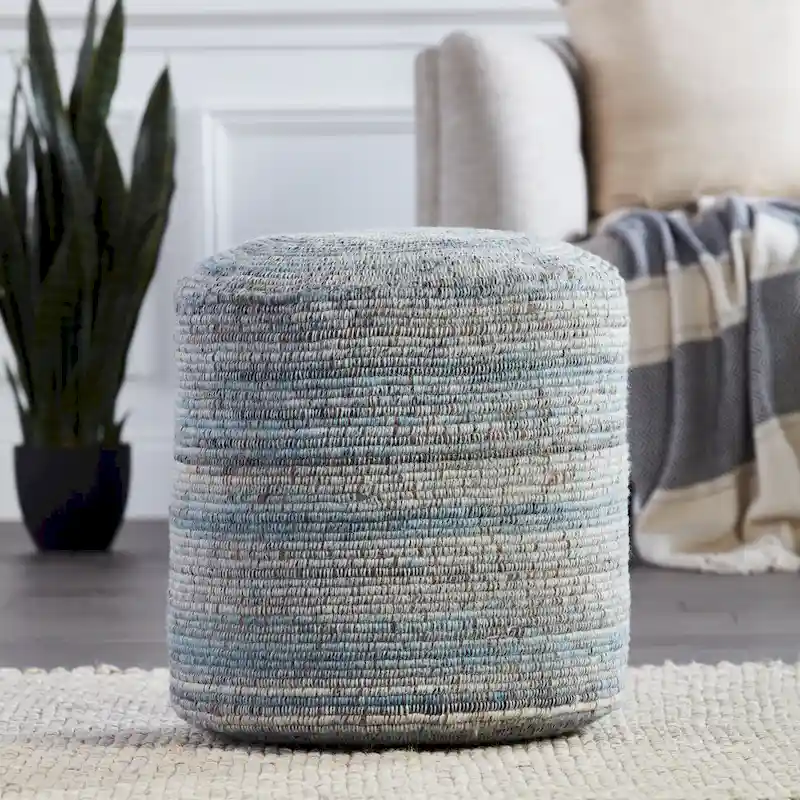 Hayes Striped Pouf and Floor Cushion