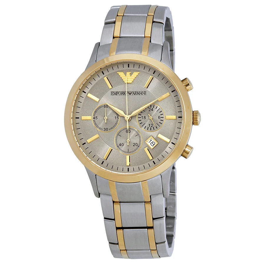 Emporio Armani Renato Chronograph Silver Dial Men's Watch AR11076