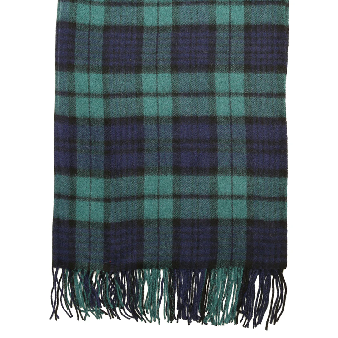 Lambswool Tartan Stole - Black Watch