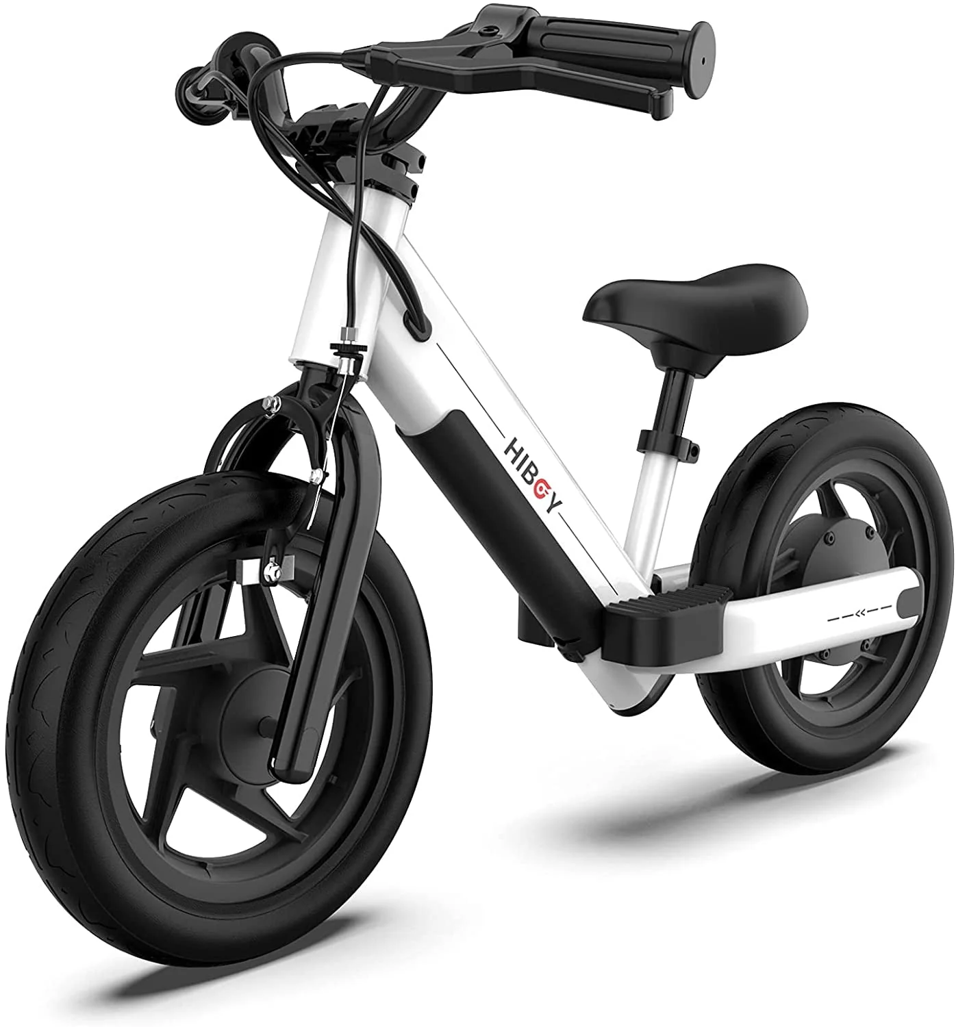 Hiboy BK1 Electric Bike for Kids Age 3-5 Years Old, 24V 100W Electric Balance Bike with 12 inch Inflatable Tire and Adjustable Seat, Electric Motorcycle for Kids Boys & Girls (White)
