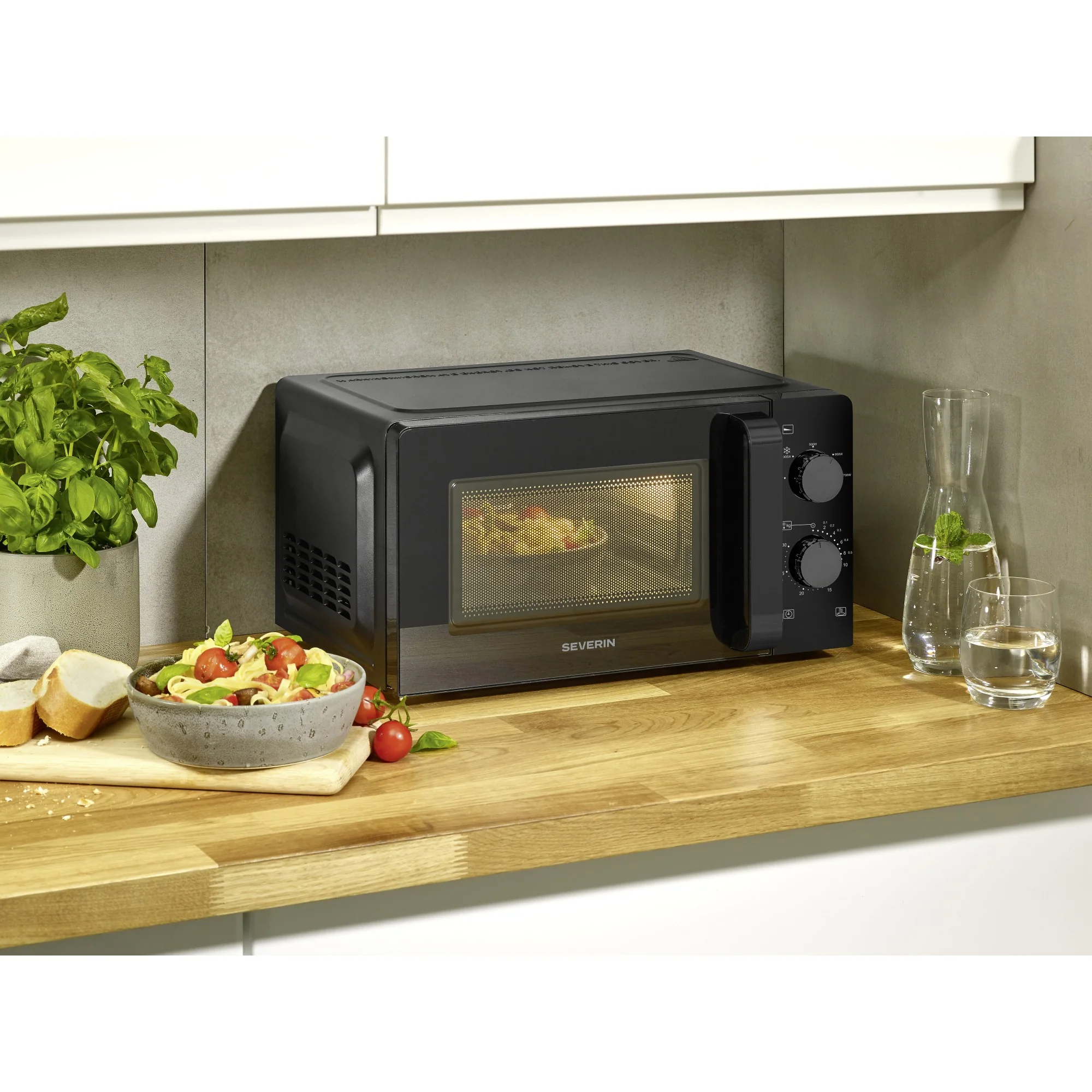 Severin Mikrowelle MW7580, 19 Liter, Öko Inverter