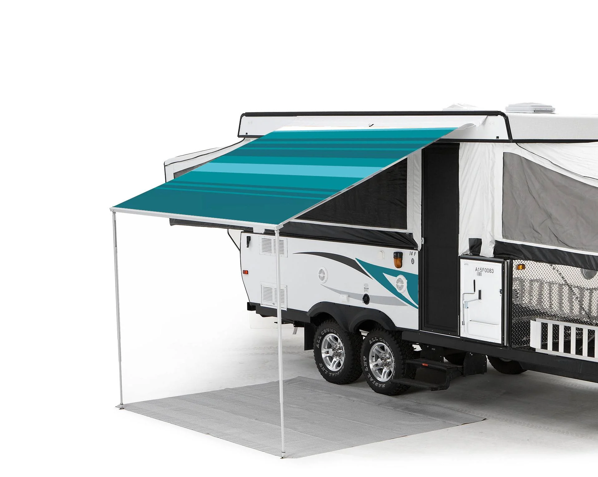 Carefree 981188C00 Campout Vinyl Bag Awning Teal 3.0m 9ft-10in