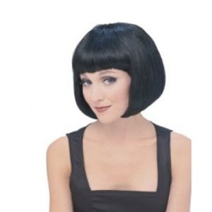 Black Bob Wig Short Wig Costume Supermodel 6042