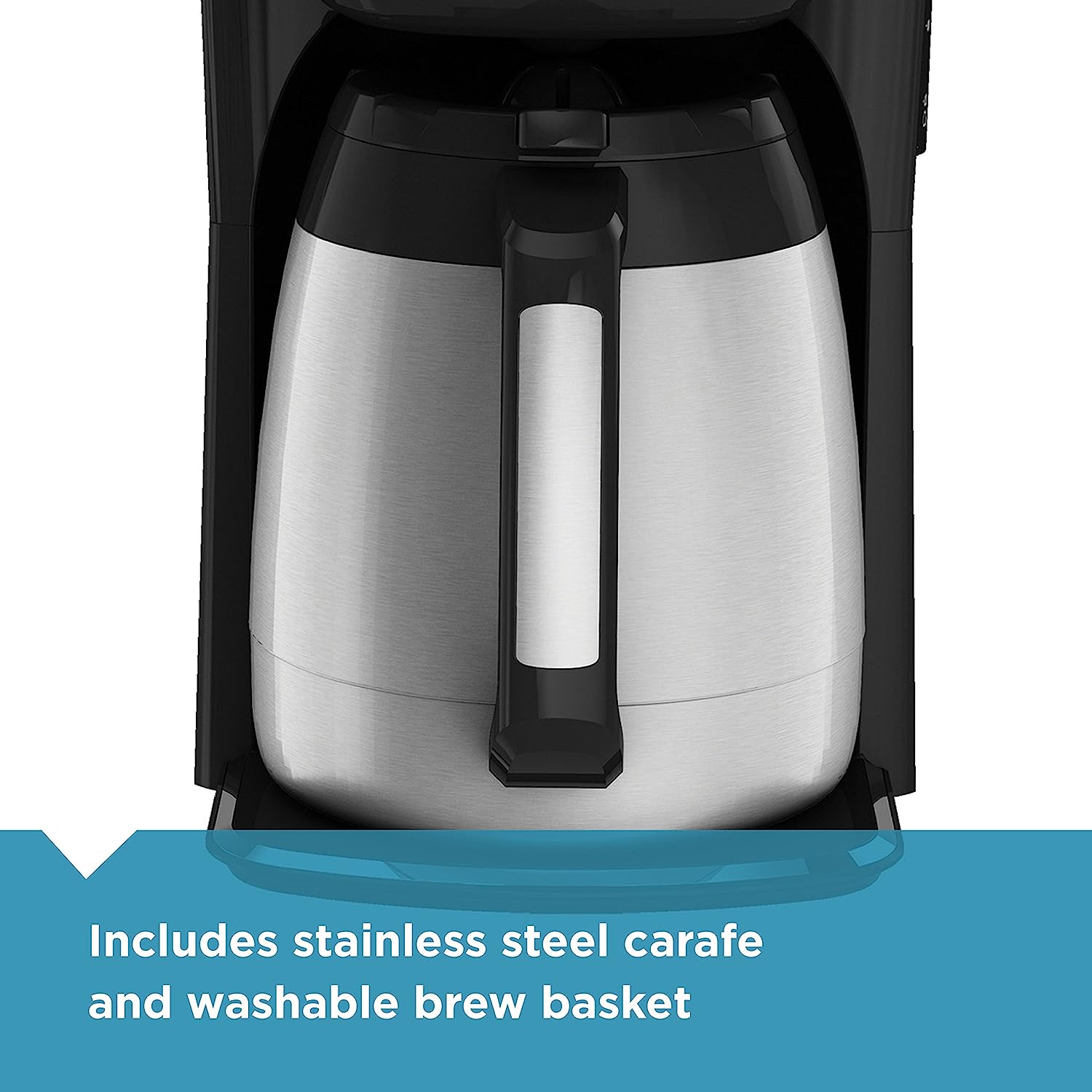 12-Cup Thermal Coffeemaker, Black/Silver, CM2035B