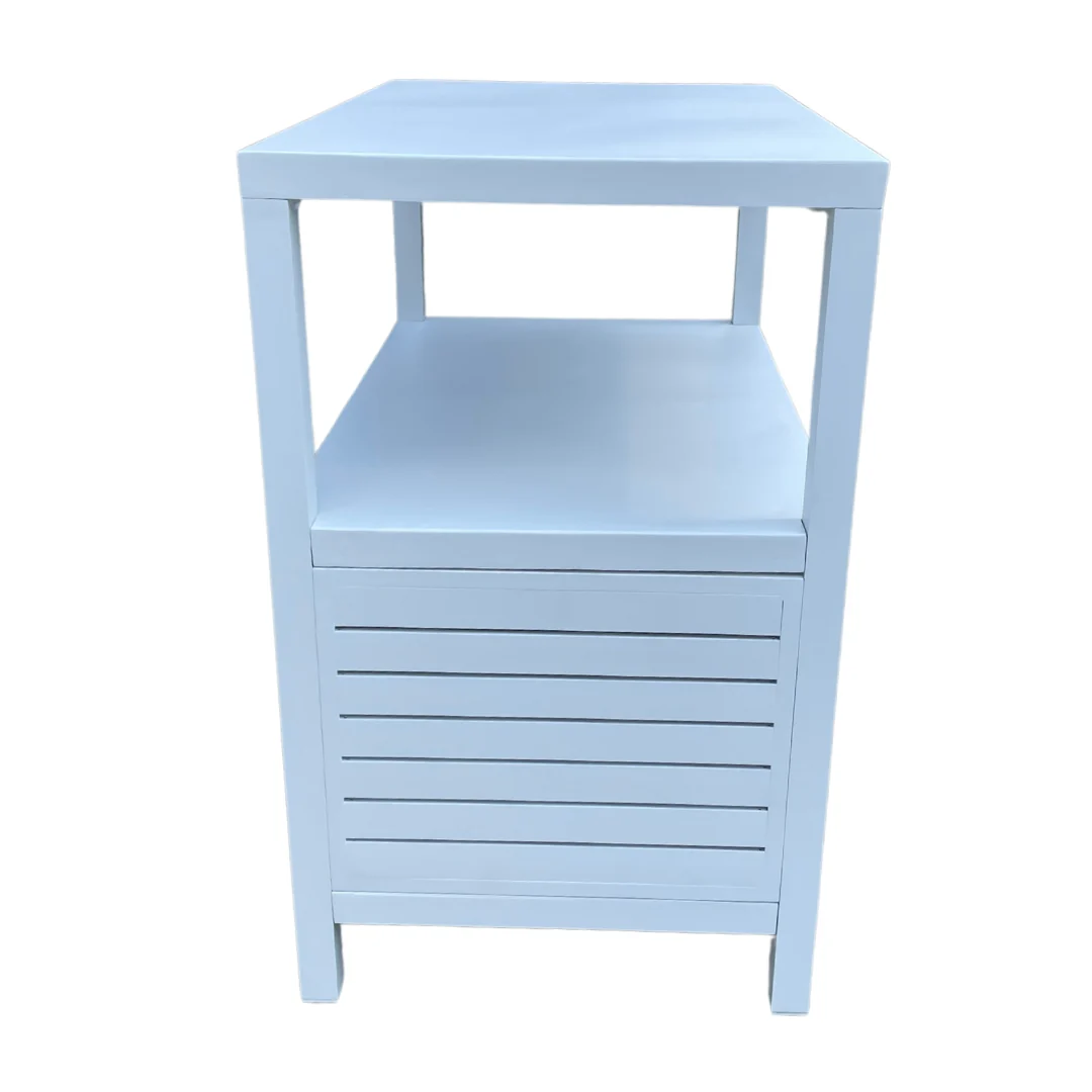 Armadietto da balcone alluminio 90x90cm Bianco