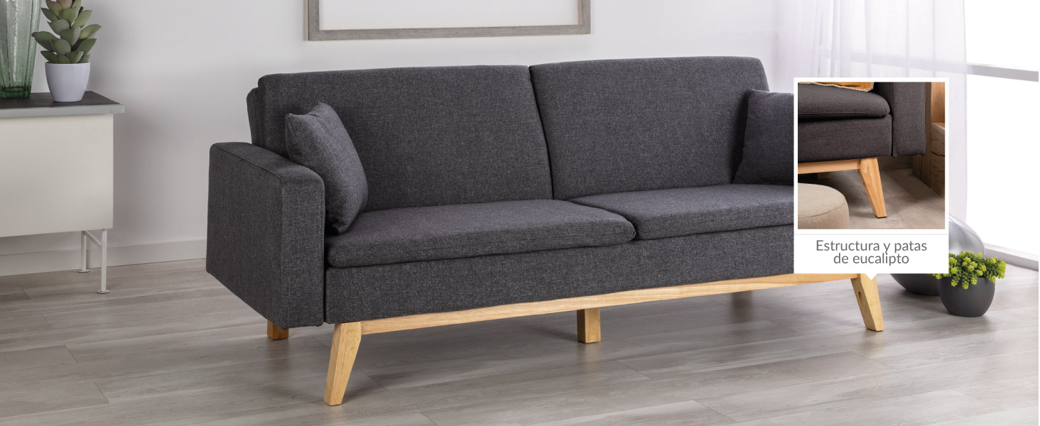 sofa cama matrimonio, sofa cama 3 plazas, sofa cama tres plazas, sofa cama tela, sofa cama clic clac
