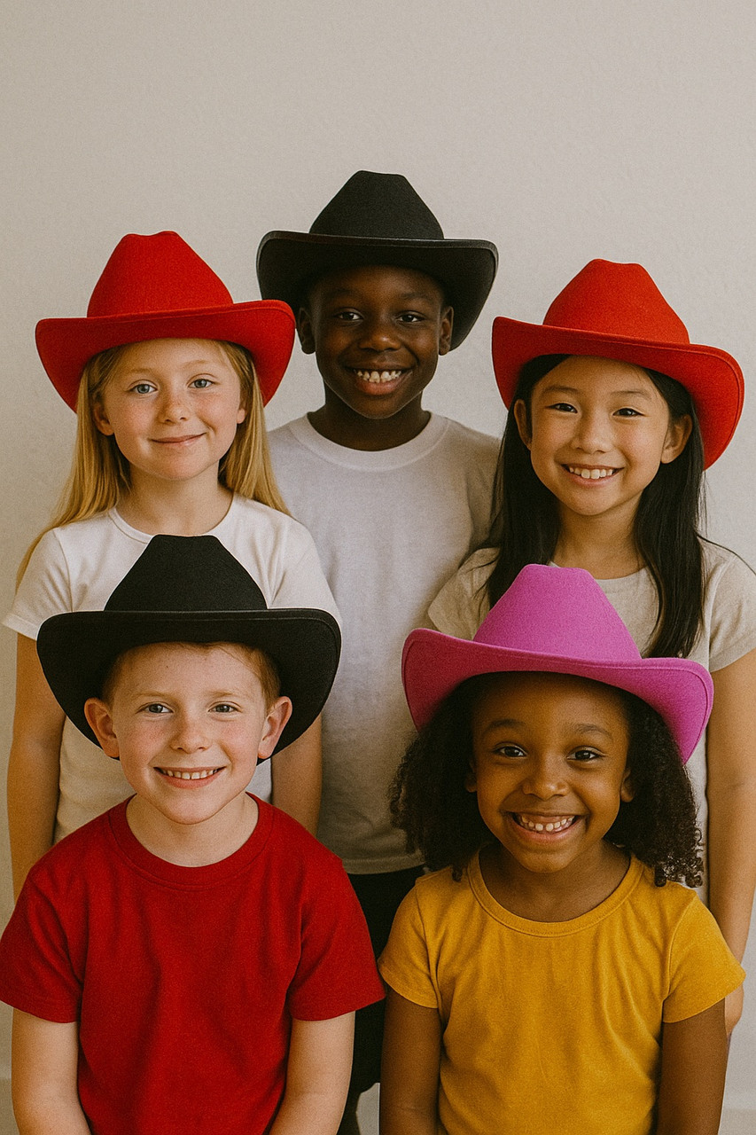 Child Cowboy Hat Mixed Colors 1573