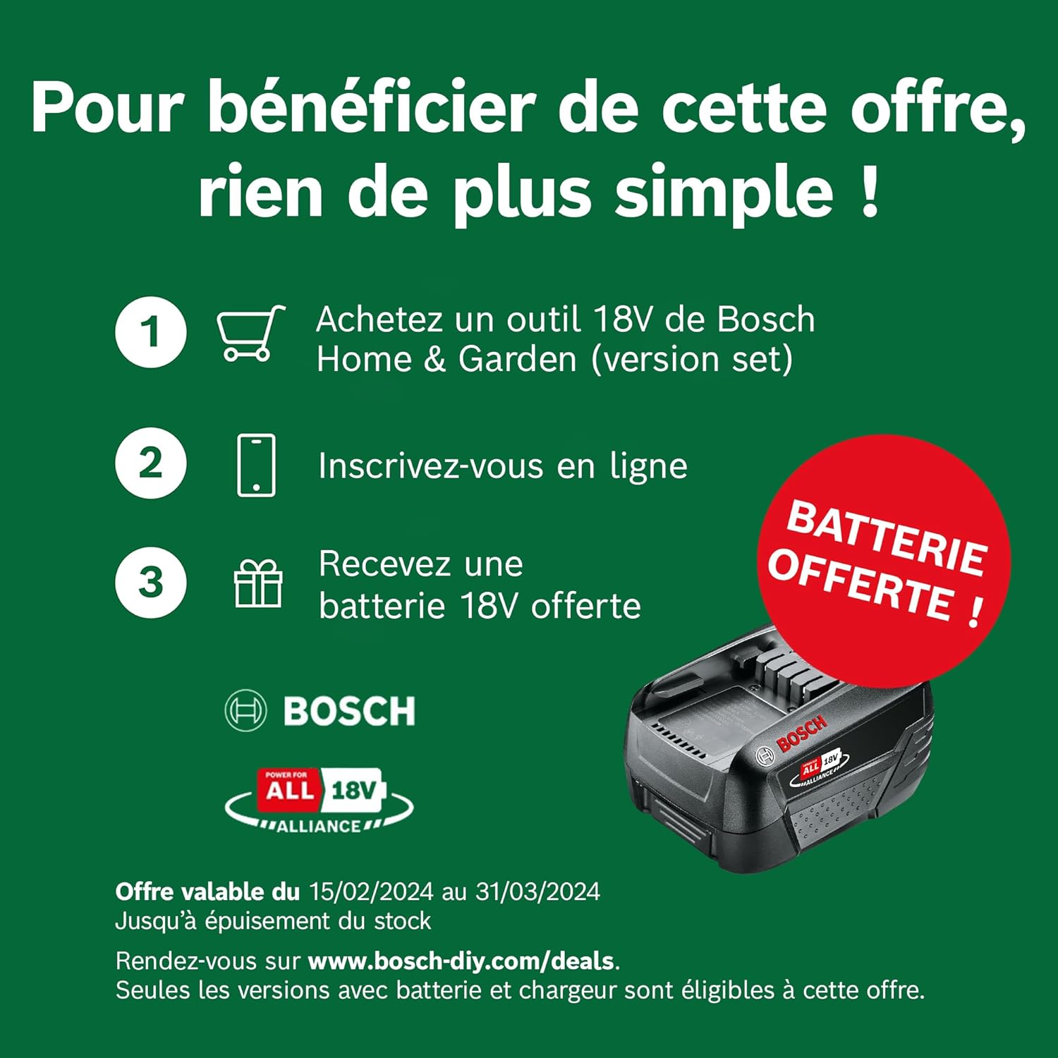 Bosch tondeuse à gazon sans fil CityMower 18V-32-300
