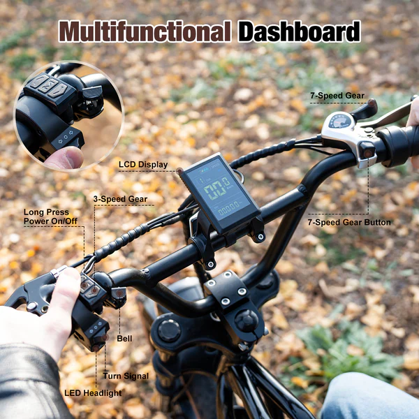 EVERCROSS EK30 E-Bike – 250W, 48V, 20 Zoll Fat Tire