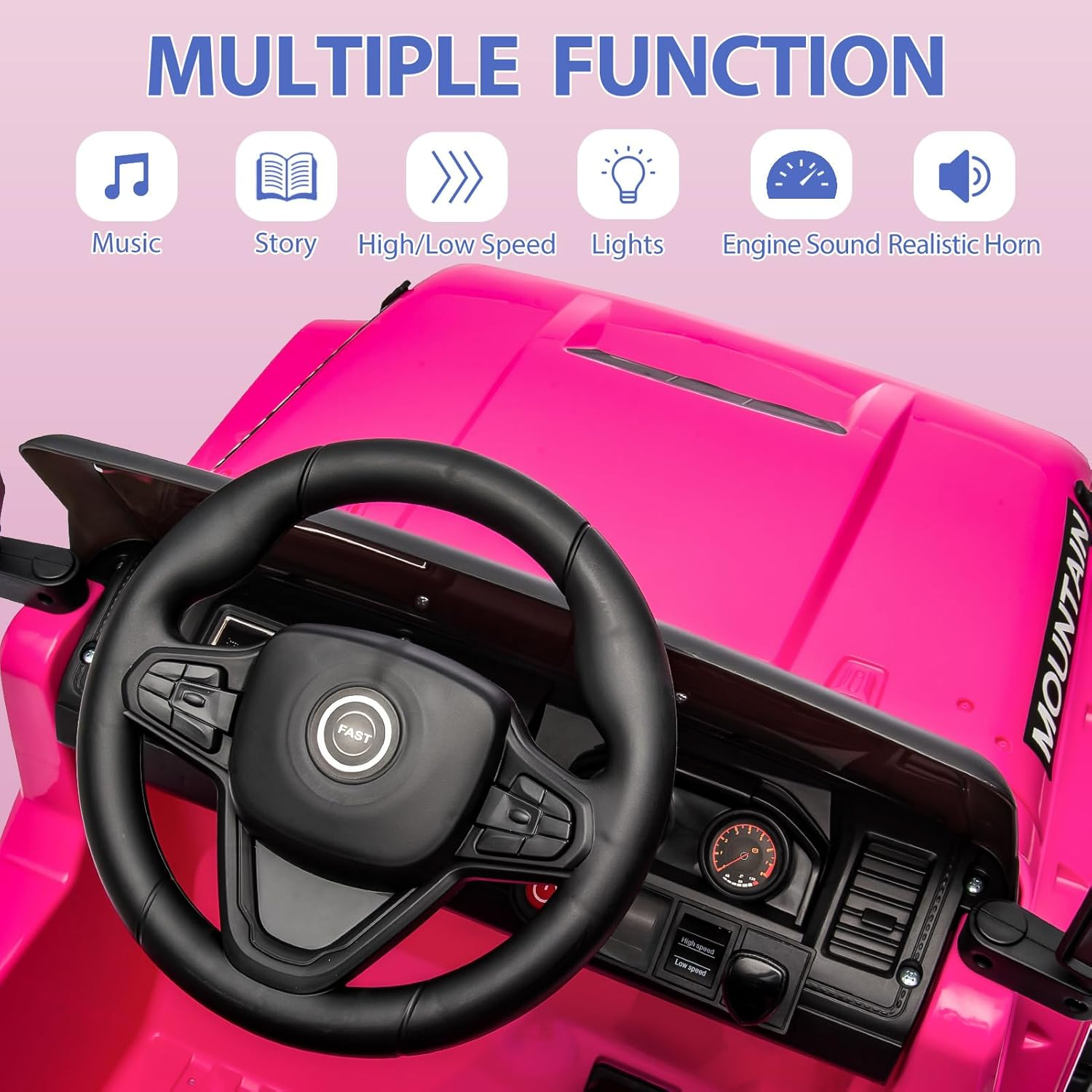 Kids Ride on Truck Car, 12V Battery Powered Electric Car W/Parent Remote Control