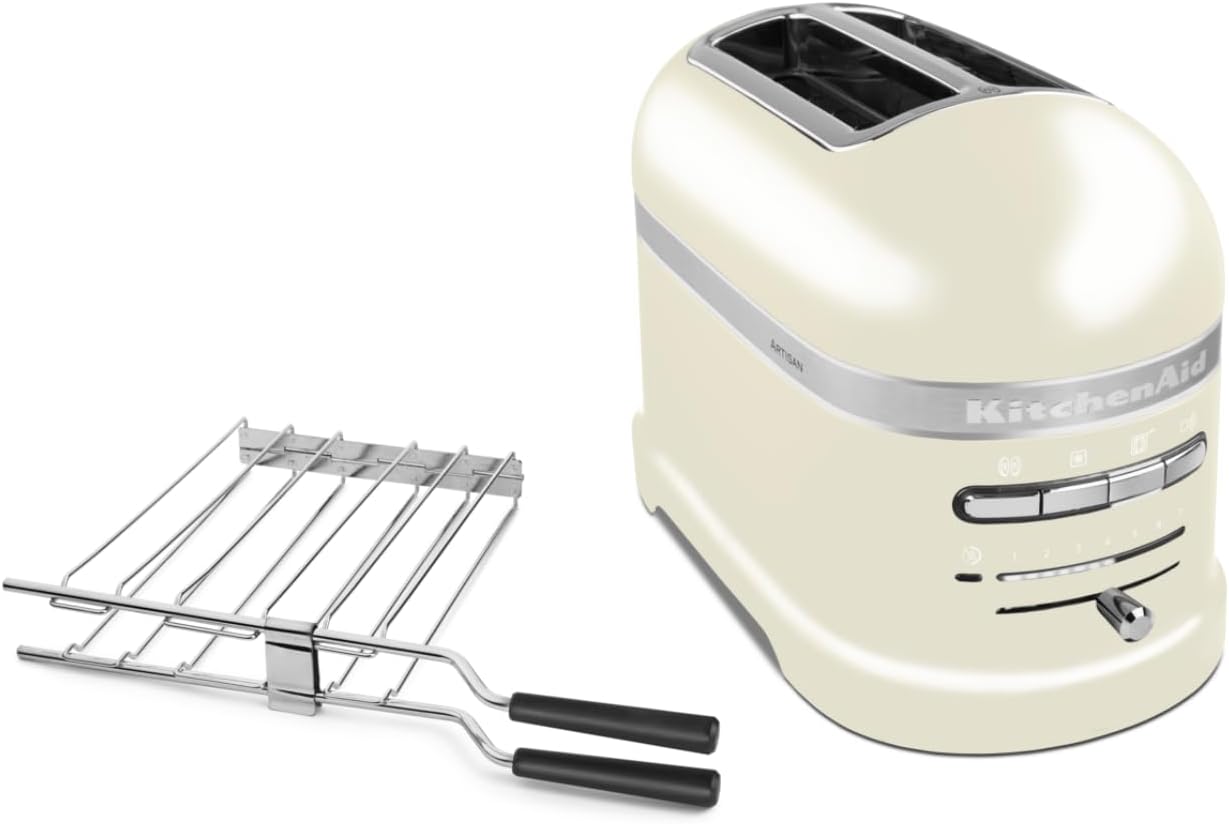 KitchenAid Toaster für 2 Scheiben mit Sandwich-Zange | Artisan | Retro Toast Machine | Verschiedene Funktionen und Bräunungsstufen | Grün