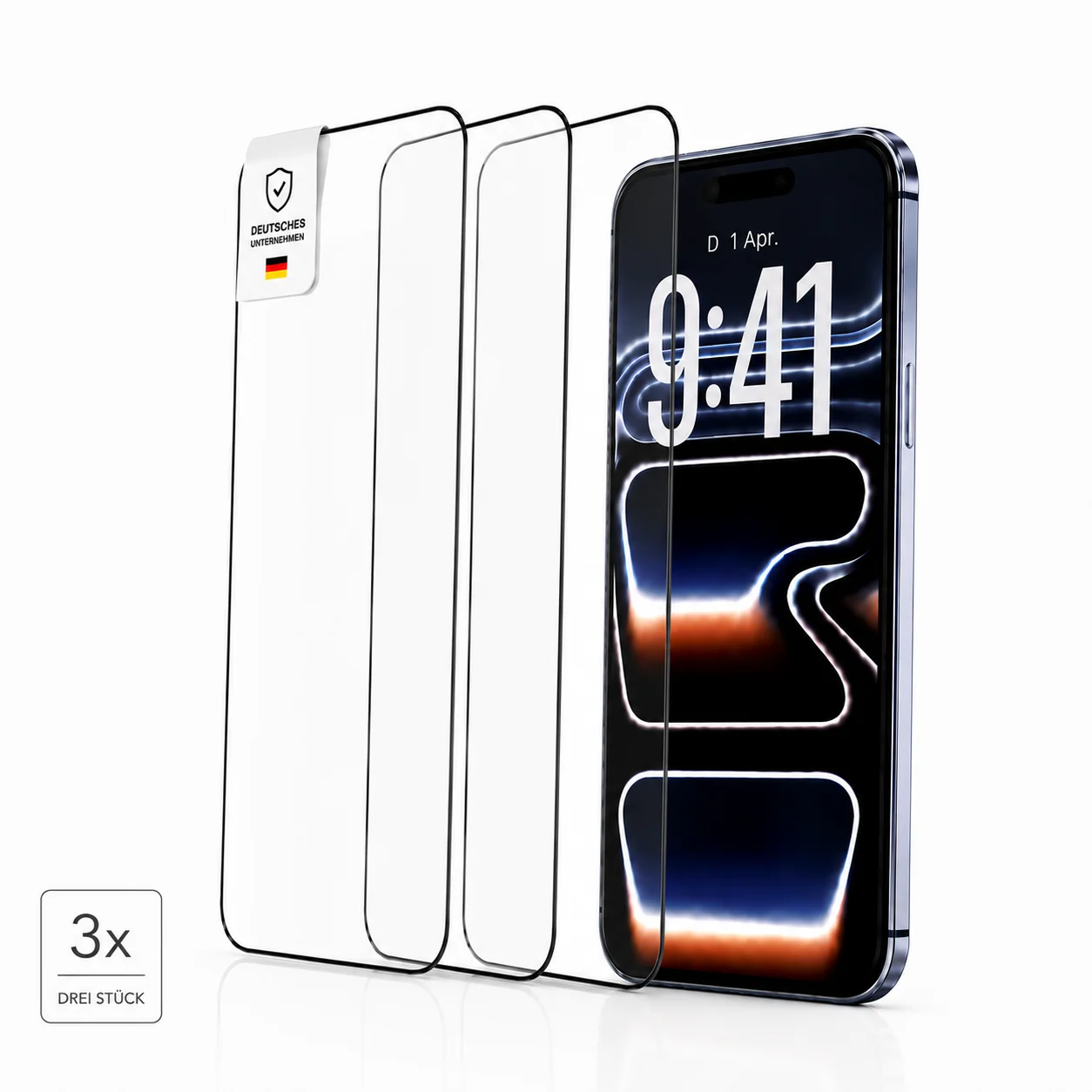 Displayschutzglas f��r iPhone �C Schutzglas Displayschutz, 9H, HD Klar, Case Friendly