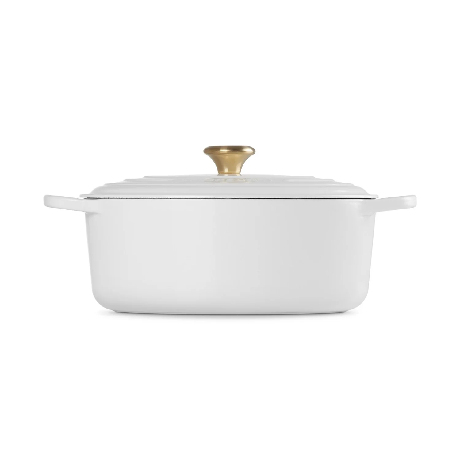 Le Creuset Pfanne Signature Bräter Oval  31 cm White