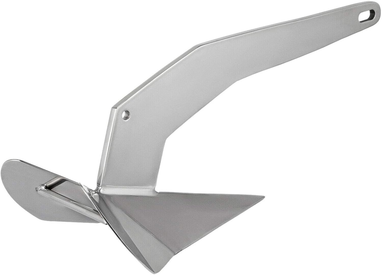 ISURE MARINE 316 Stainless Steel Delta/Wing Boat Anchor, 22 lbs, Silver – Corrosion-Resistant, High Holding Power