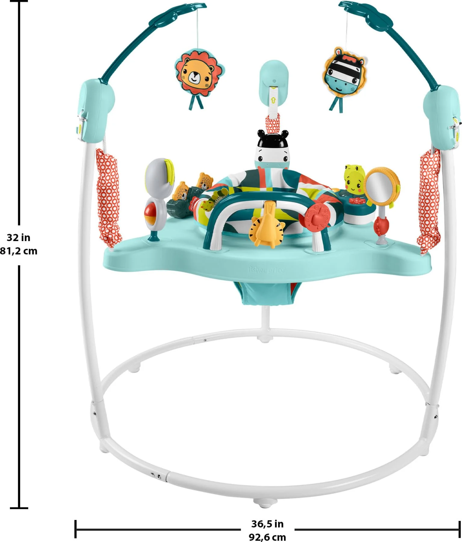 Fisher-Price Baby Bouncer Colorful Corners Jumperoo Activity Center
