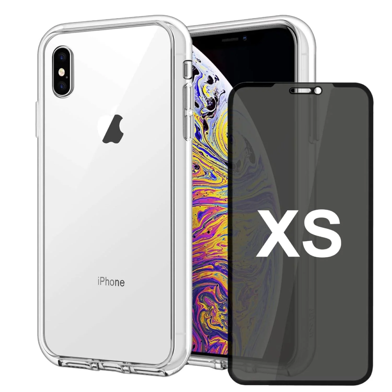 Transparente H��lle f��r iPhone mit Displayschutz