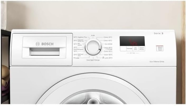 Bosch WGE02406FR Serie 2 Waschmaschine, freistehend, 7 kg, EcoSilence Drive, 1400 U/min, 44 l, Weiß