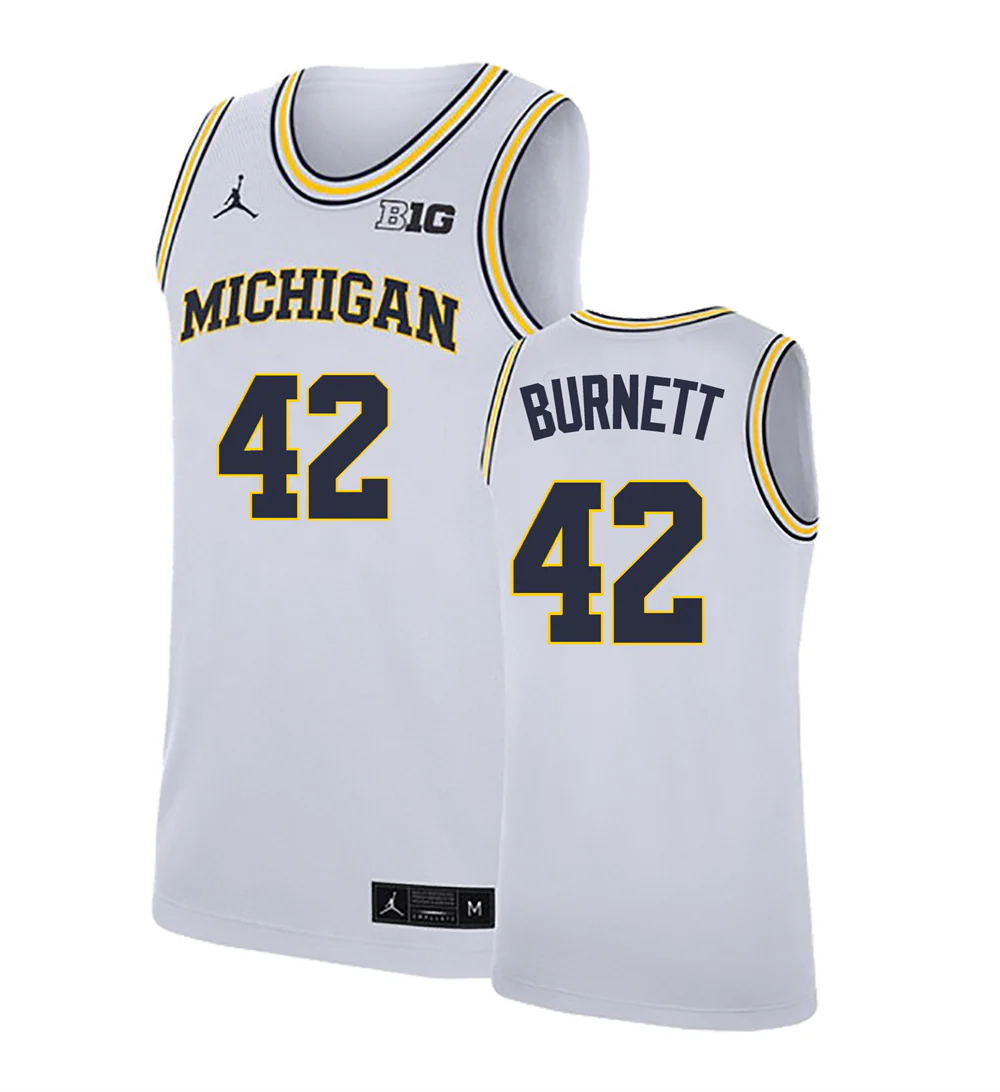 Men's #42 Will Tschetter Michigan Wolverines College Basketball Jersey