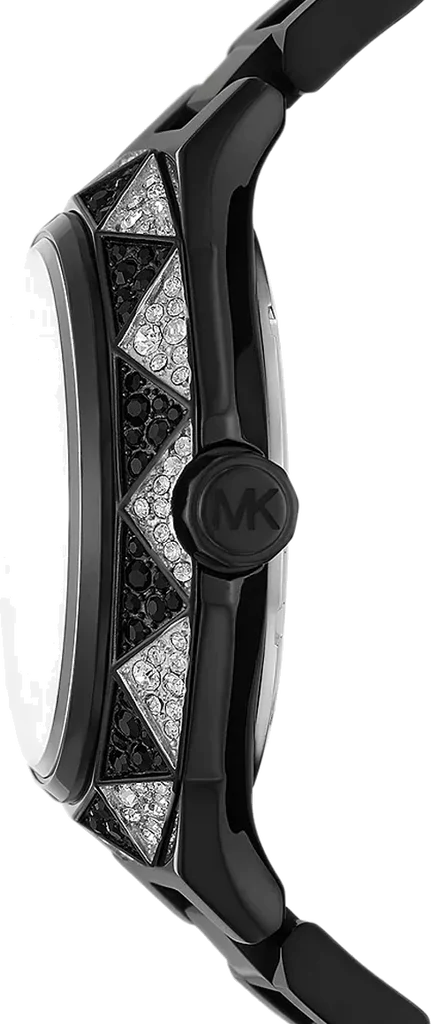 Michael Kors Oversized Raquel Pavé Black-Tone Watch - MK4692