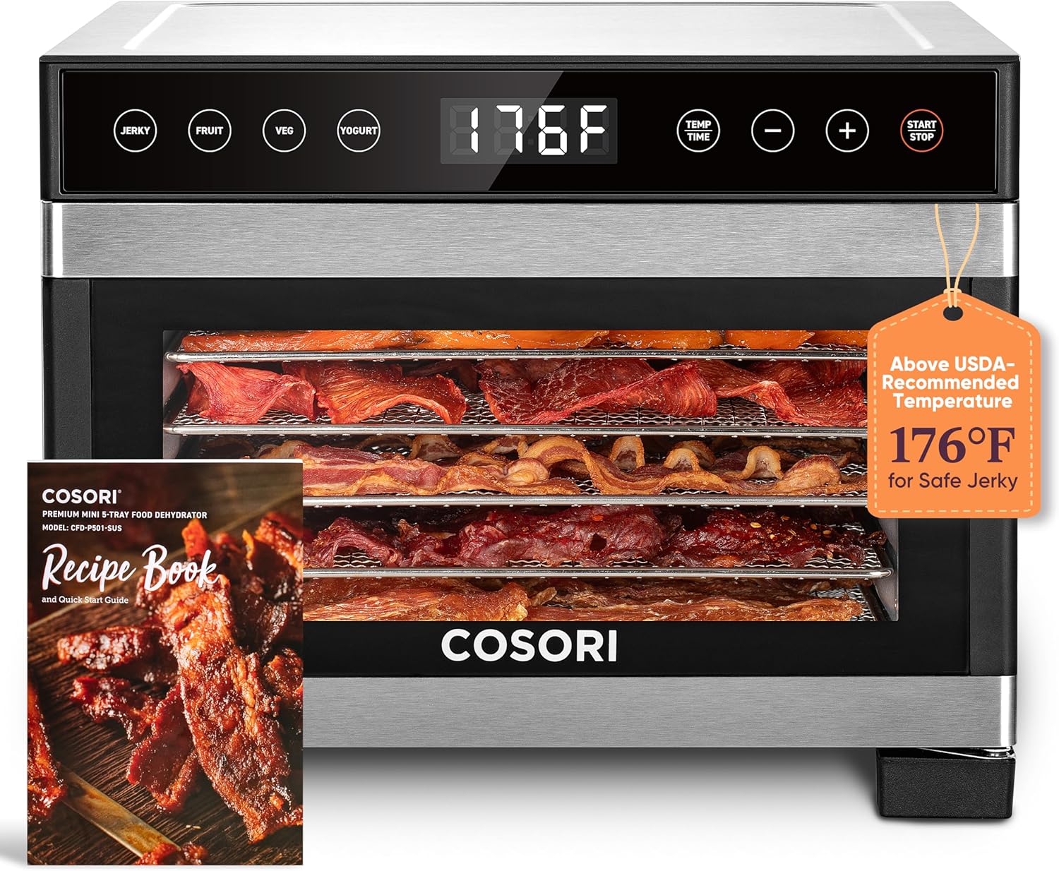 COSORI Food Dehydrator Bigger Than 7 Trays With Large 6.5