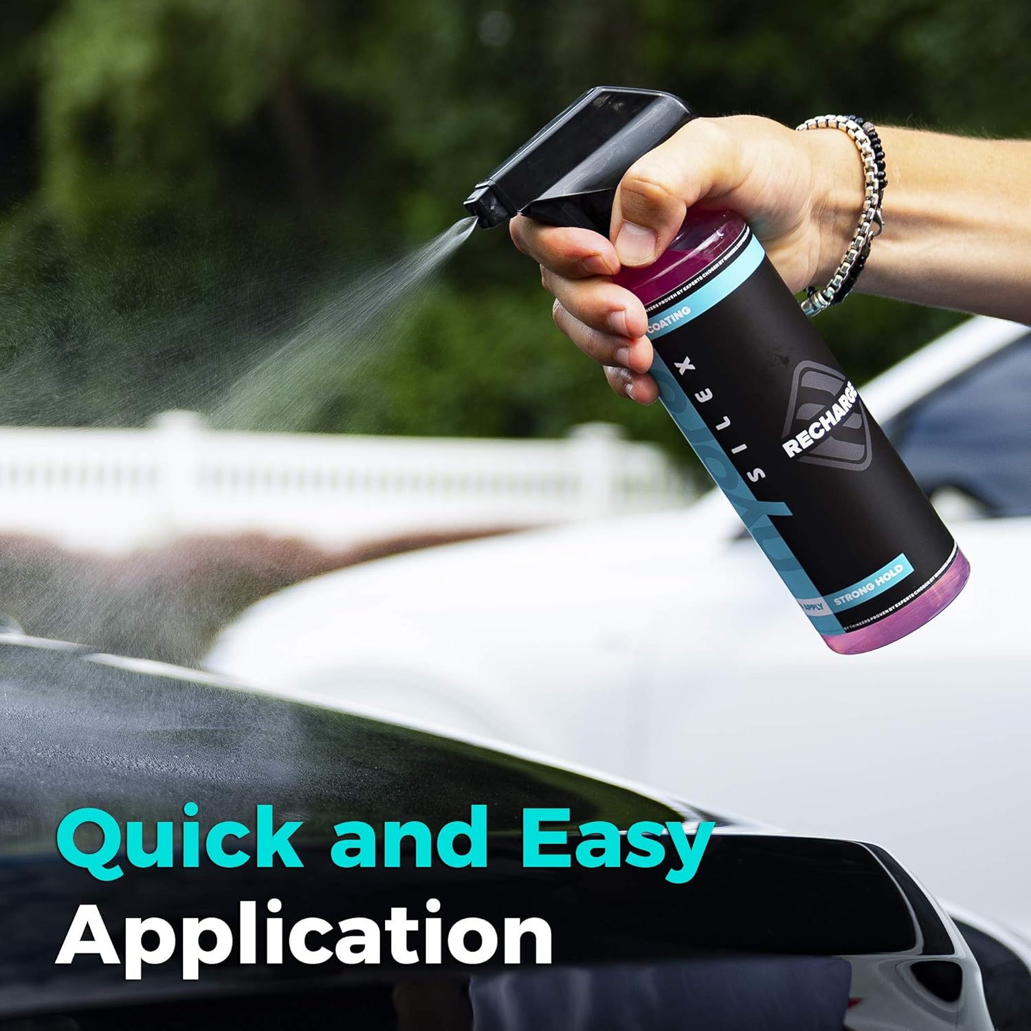 HydroSilex Recharge Ceramic Car Coating Spray – Ultra Hydrophobic Protection, 128 oz, DIY Paint Care, Lasts 6-12 Months