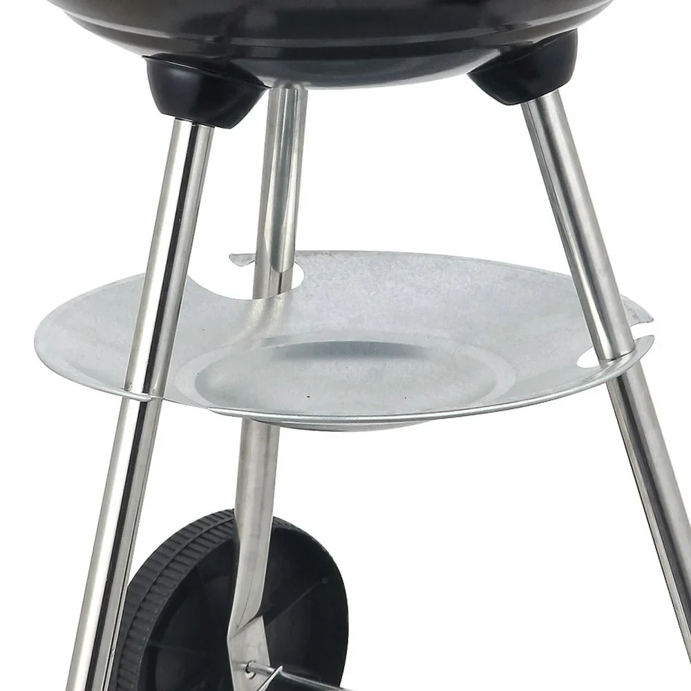 Barbacoa De Carbón Lolahome Con Parrilla De Acero, 74x45x41cm, Negra