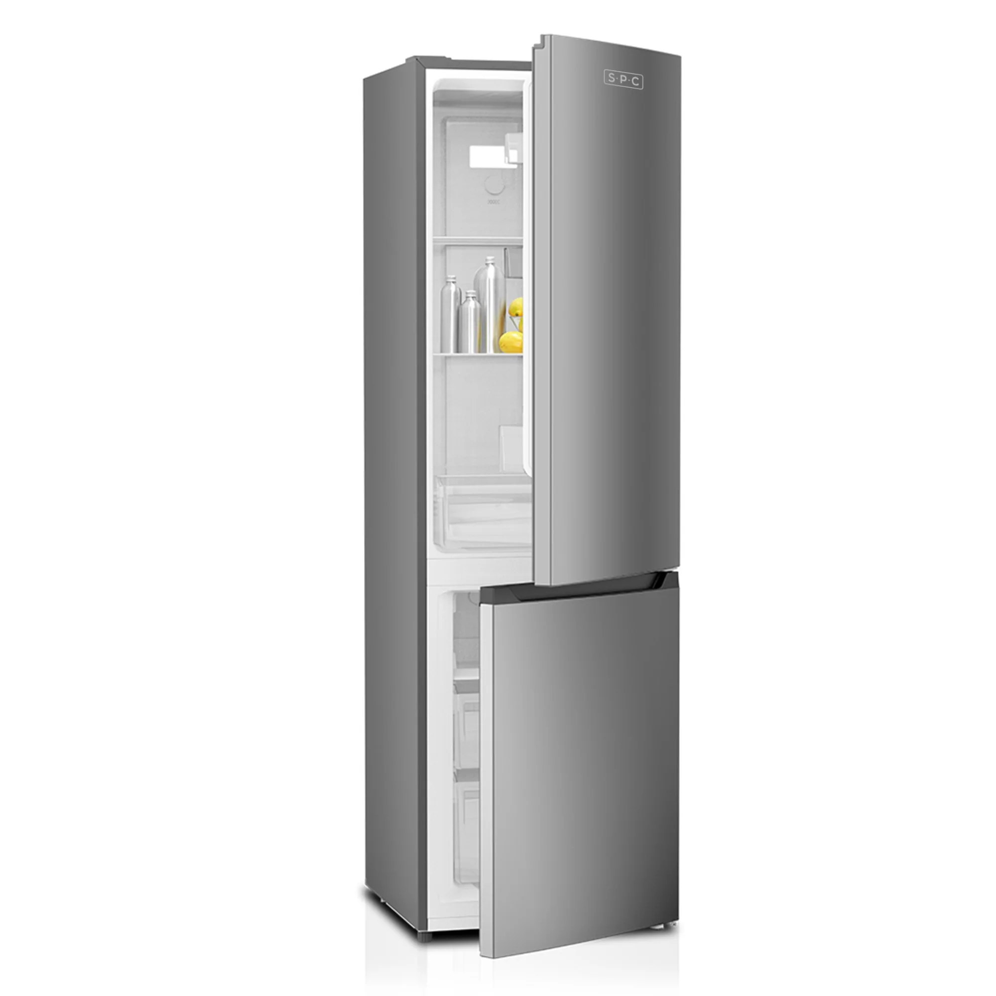 SPC Kühl- / Gefrierkombination KKS3429-2 silber, 253 L, C-Klasse, NoFrost
