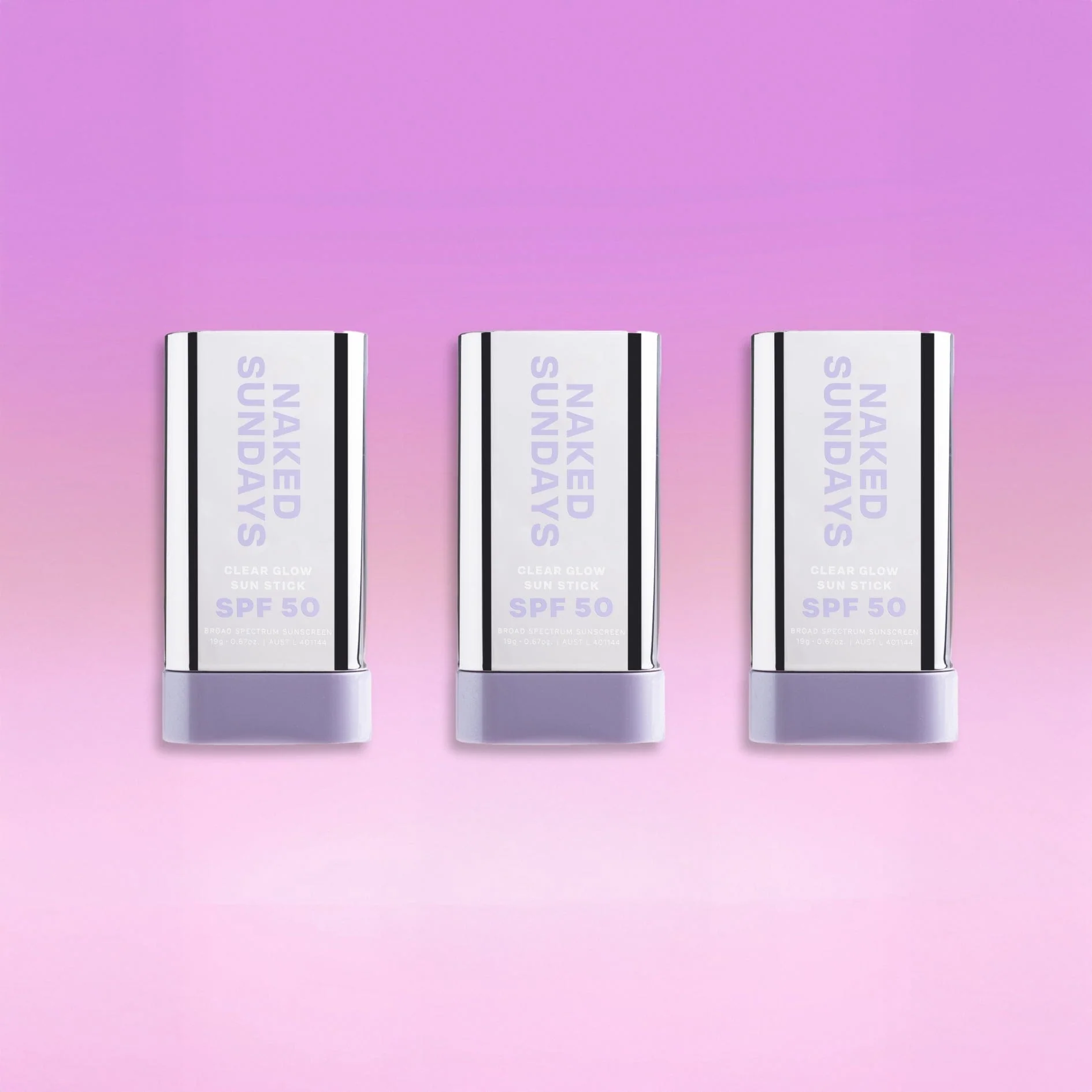 SPF50 Clear Glow Sun Stick Trio