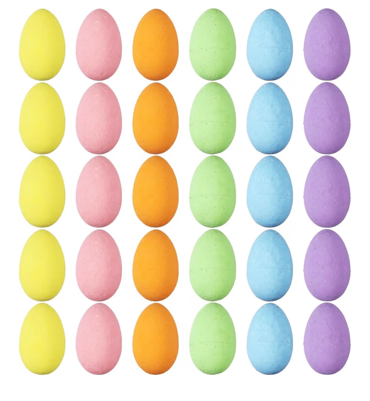 Paintable Crafts For Kids Foam White Eggs  90 PCS
