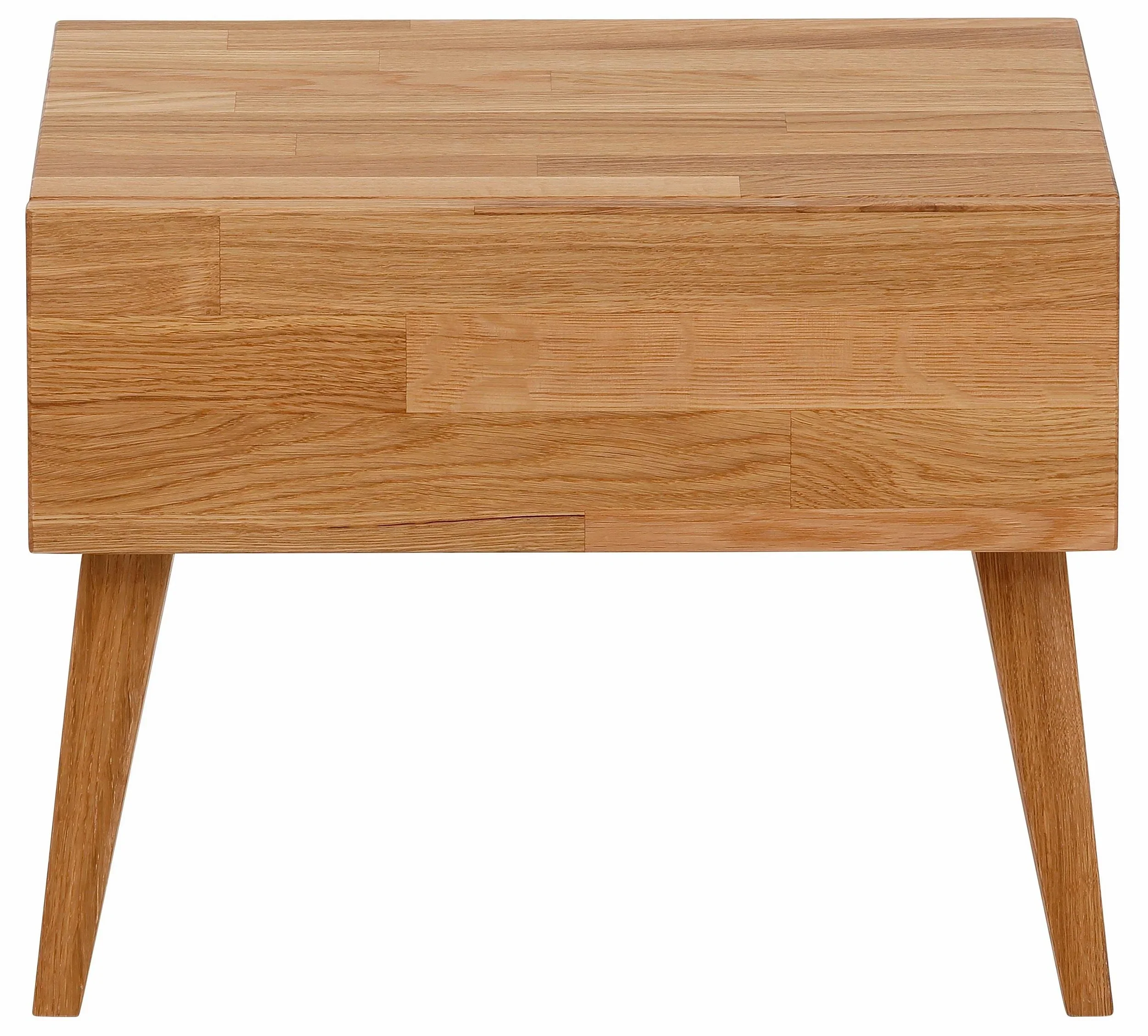 Mesita de noche Natali de madera de roble 35x35 cm