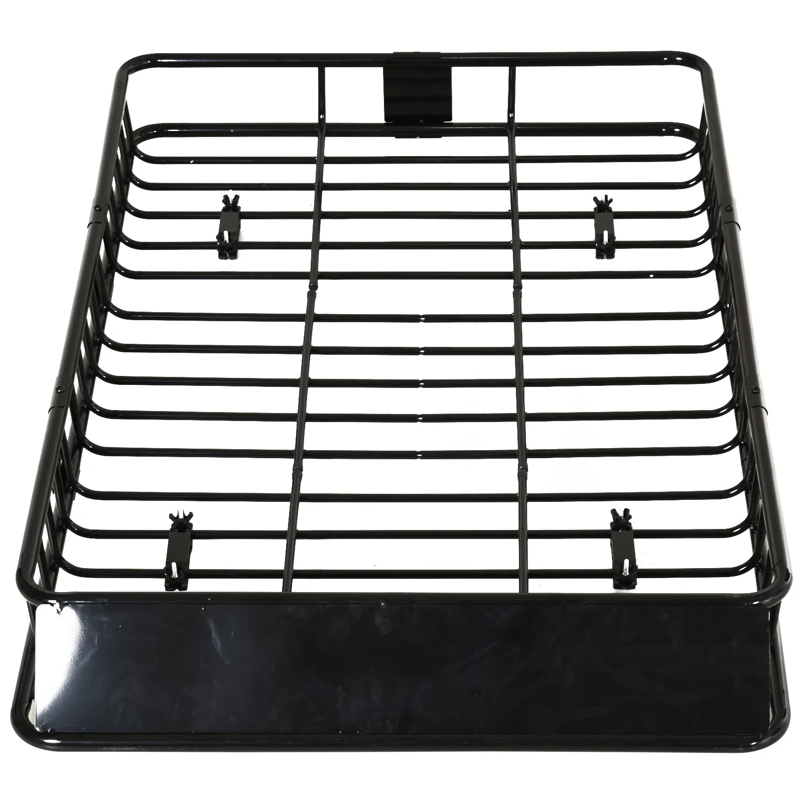 HOMCOM Universele dakkoffer autodakdrager dakbagagerek bagagemand bagagerek plank metaal zwart 162 x 99 x 16 cm | Aosom.de