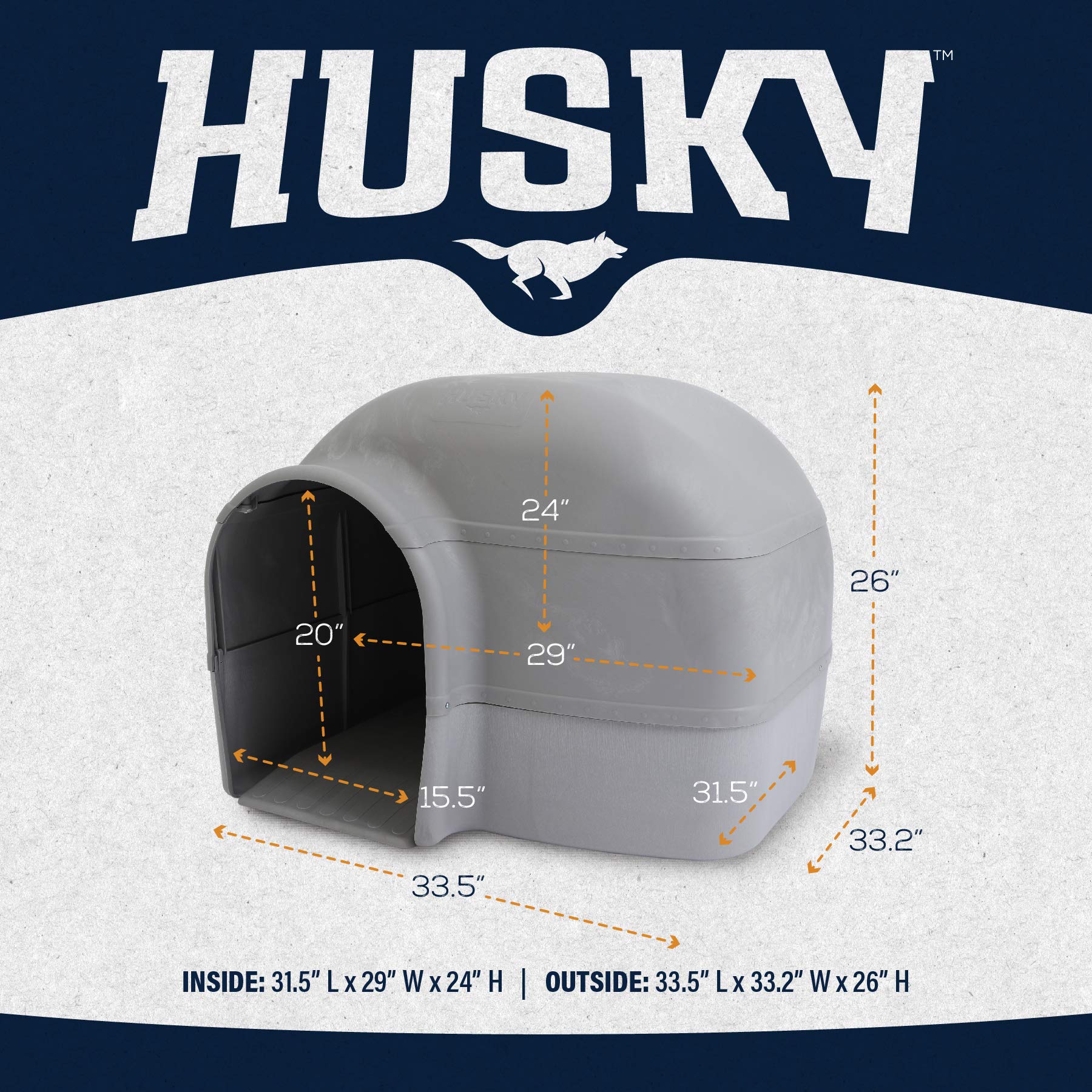 2025 Casa para Perros Petmate Husky – Para Perros de Gran Tamaño
