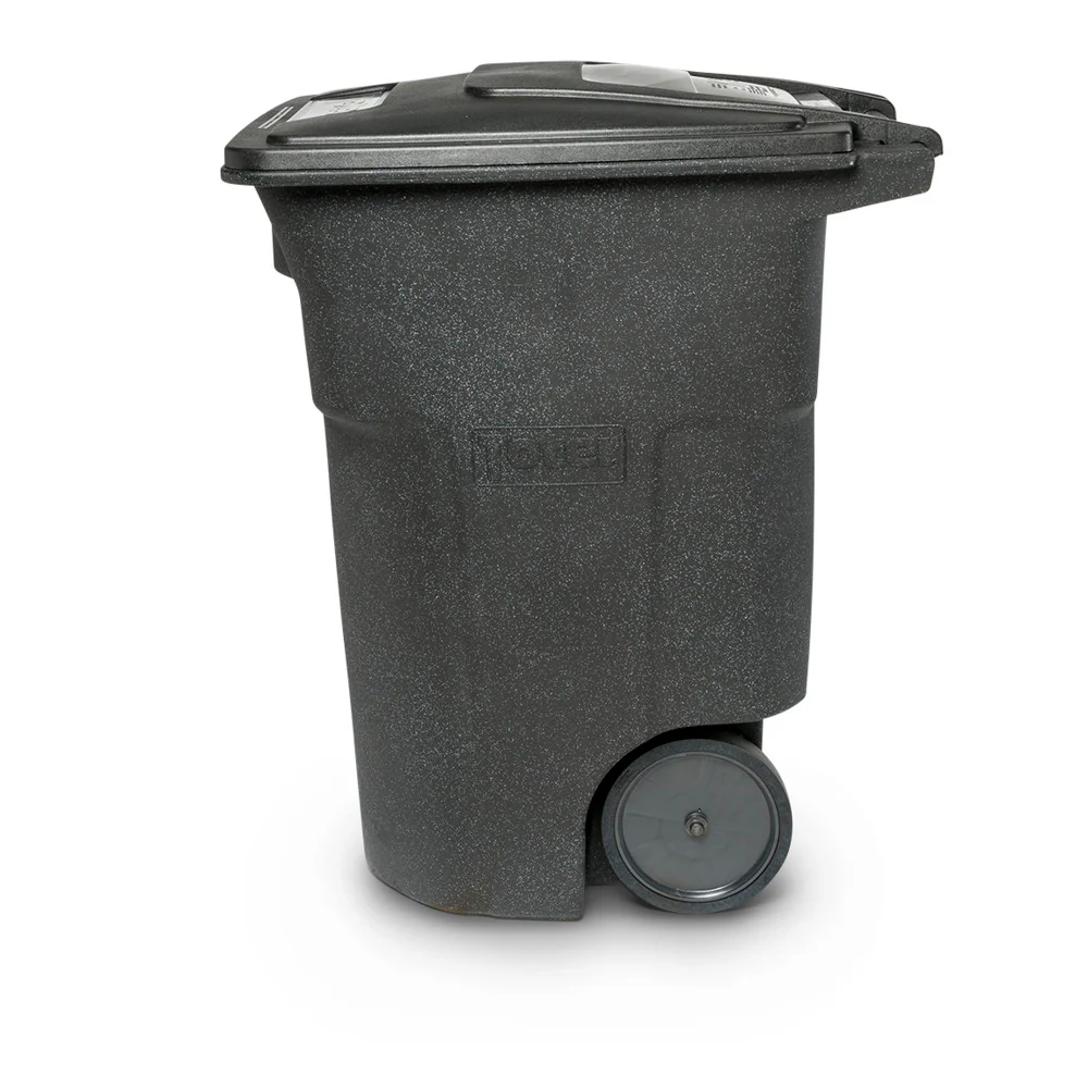2025 Contenedor de Basura Toter de 96 Galones con Ruedas Silenciosas y Tapa