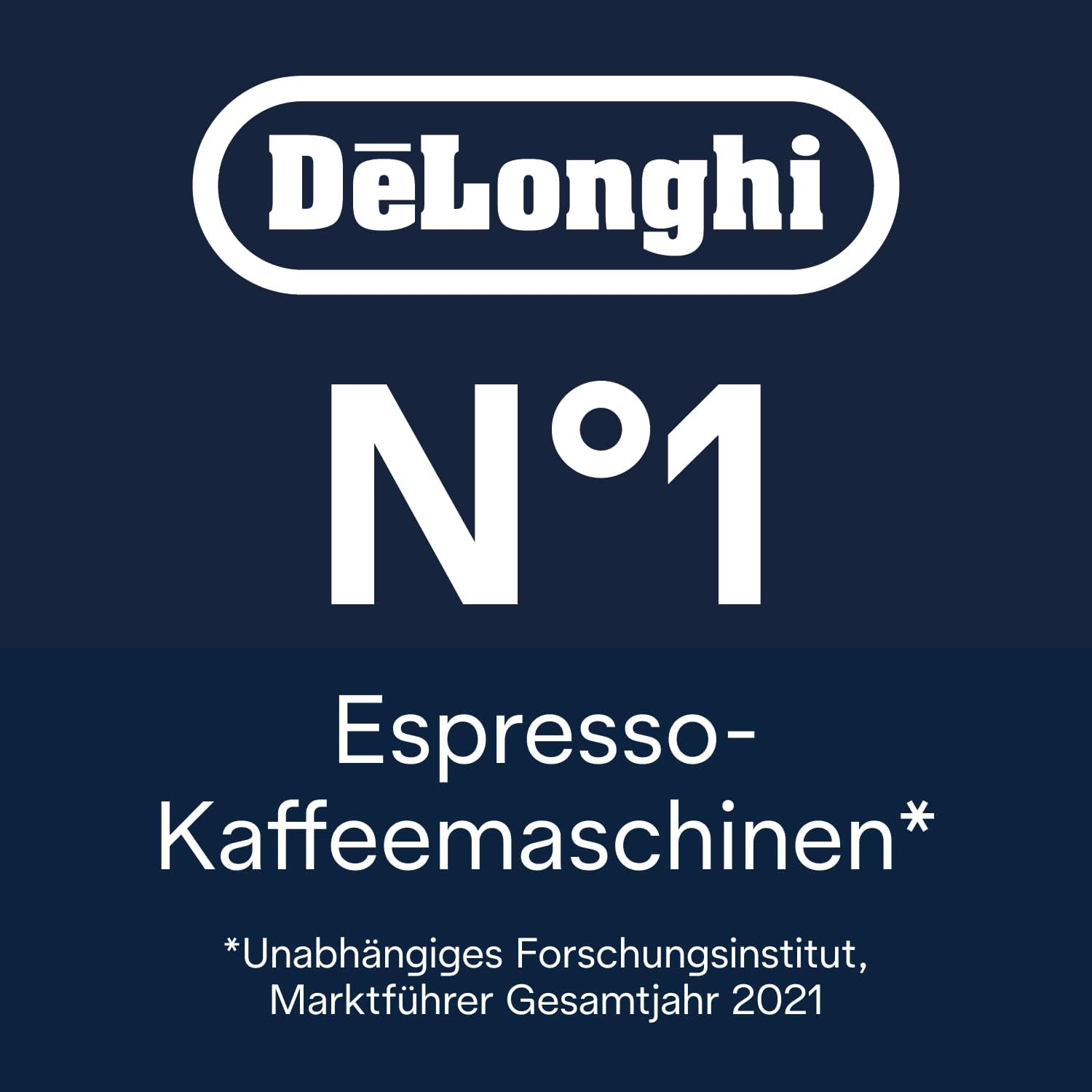 De'Longhi Magnifica S Smart ECAM 230.13.B Kaffeevollautomat mit Milchaufschäumdüse für Cappuccino, Espresso-, Kaffee- und Long Coffee Direktwahltasten und Drehregler, 2-Tassen-Funktion, Schwarz