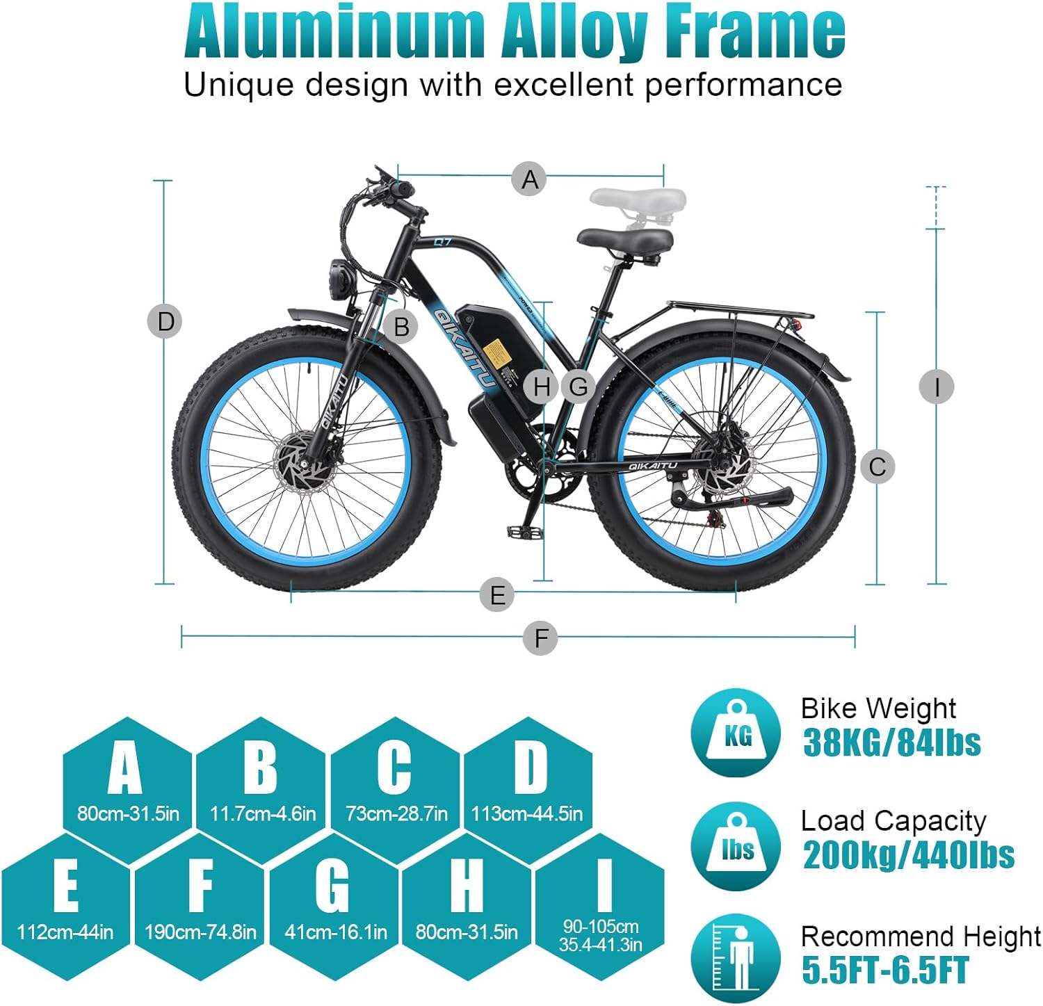 Electric Bike for Adult, 26 x 4.0 Fat Tire Ebike, 1000W/2000W Peak Electric Bicycle, 48V 13/17.5/23AH Waterproof Battery, Front Suspension Ebike, 27MPH-46MPH, Adjustable Seat, UL and GCC Certified