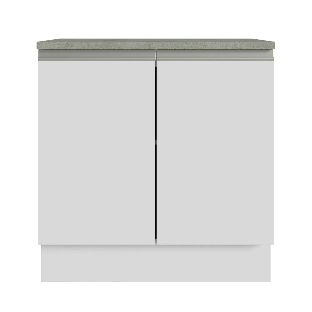 2025 Mueble Para Lavamanos Blanco 80x84cm Individual Sin Lavamanos Y Sin Cajones