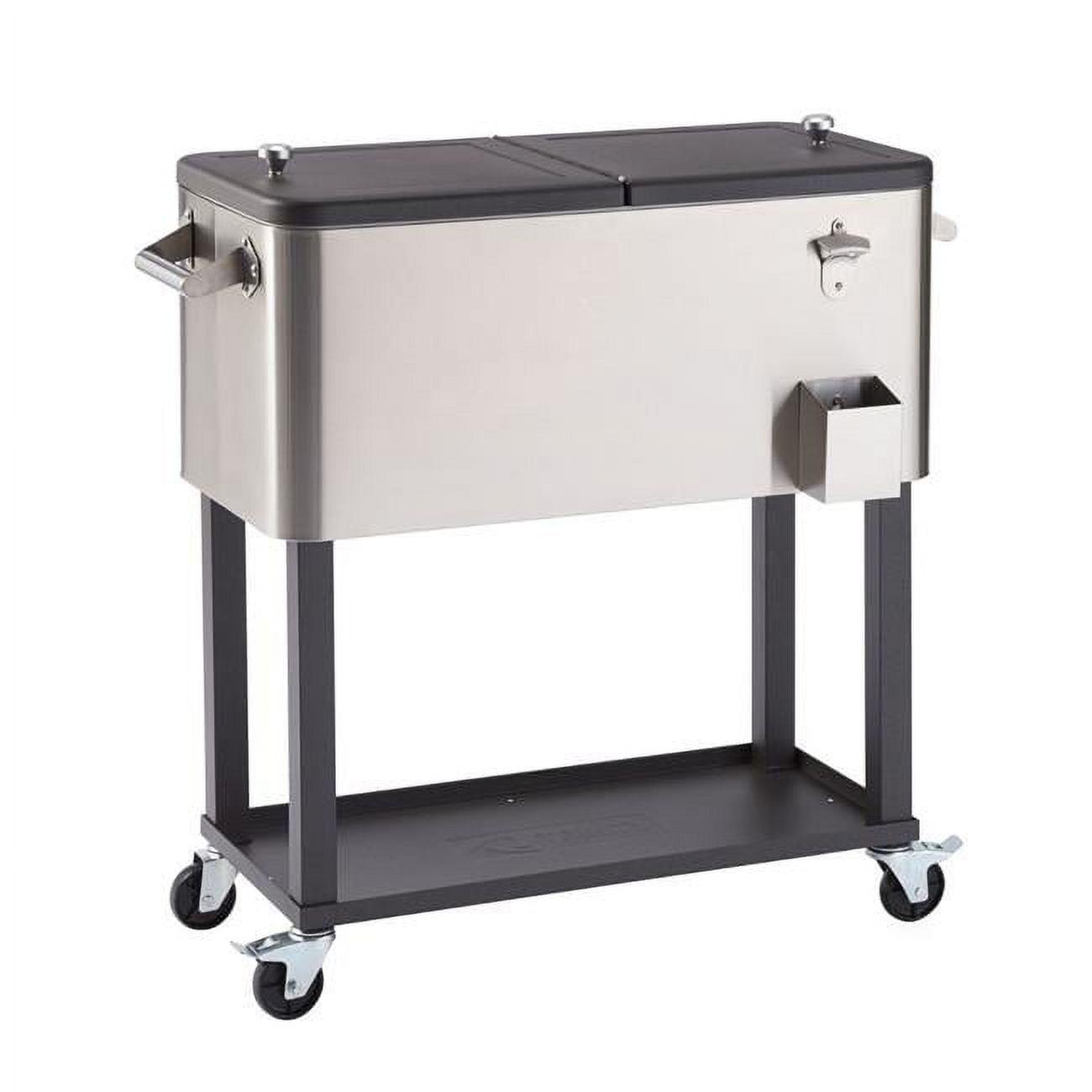 Trinity TXK-0804 100 Qt Stainless Steel Cooler with Shelf & Opener, Dark Bronze Finish