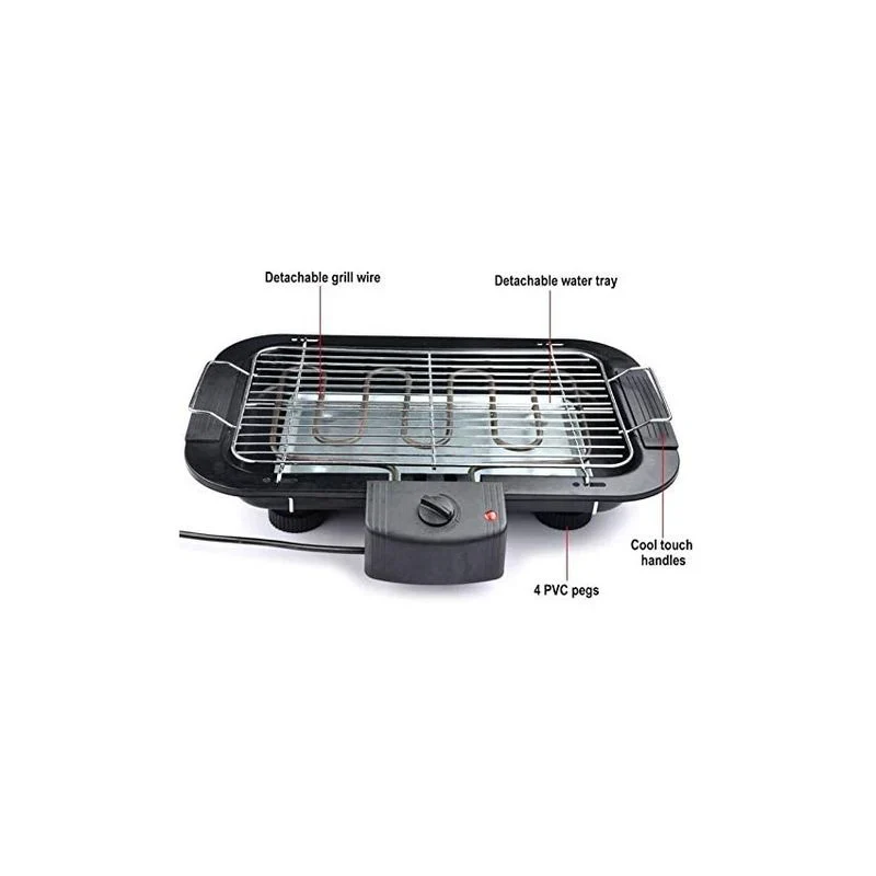 Barbacoa Eléctrica Bbq Grill Parrilla Plancha De Asar Para Cocina Camping Bg-7001