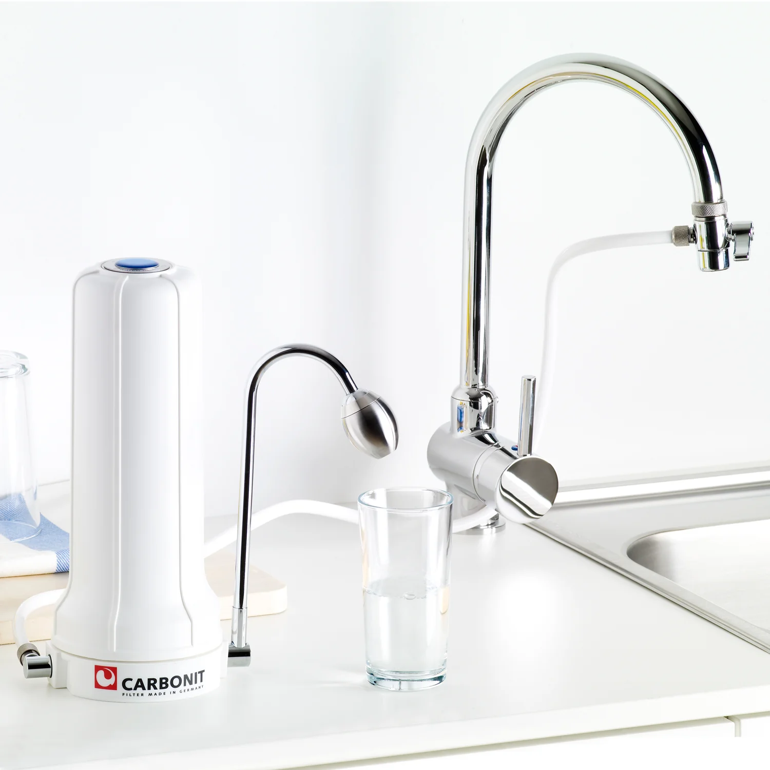 2025 SANUNO Vital – Filtro de agua para fregadero con cerámica EM, vórtice y ReVitalizer para un agua vivificada y fresca