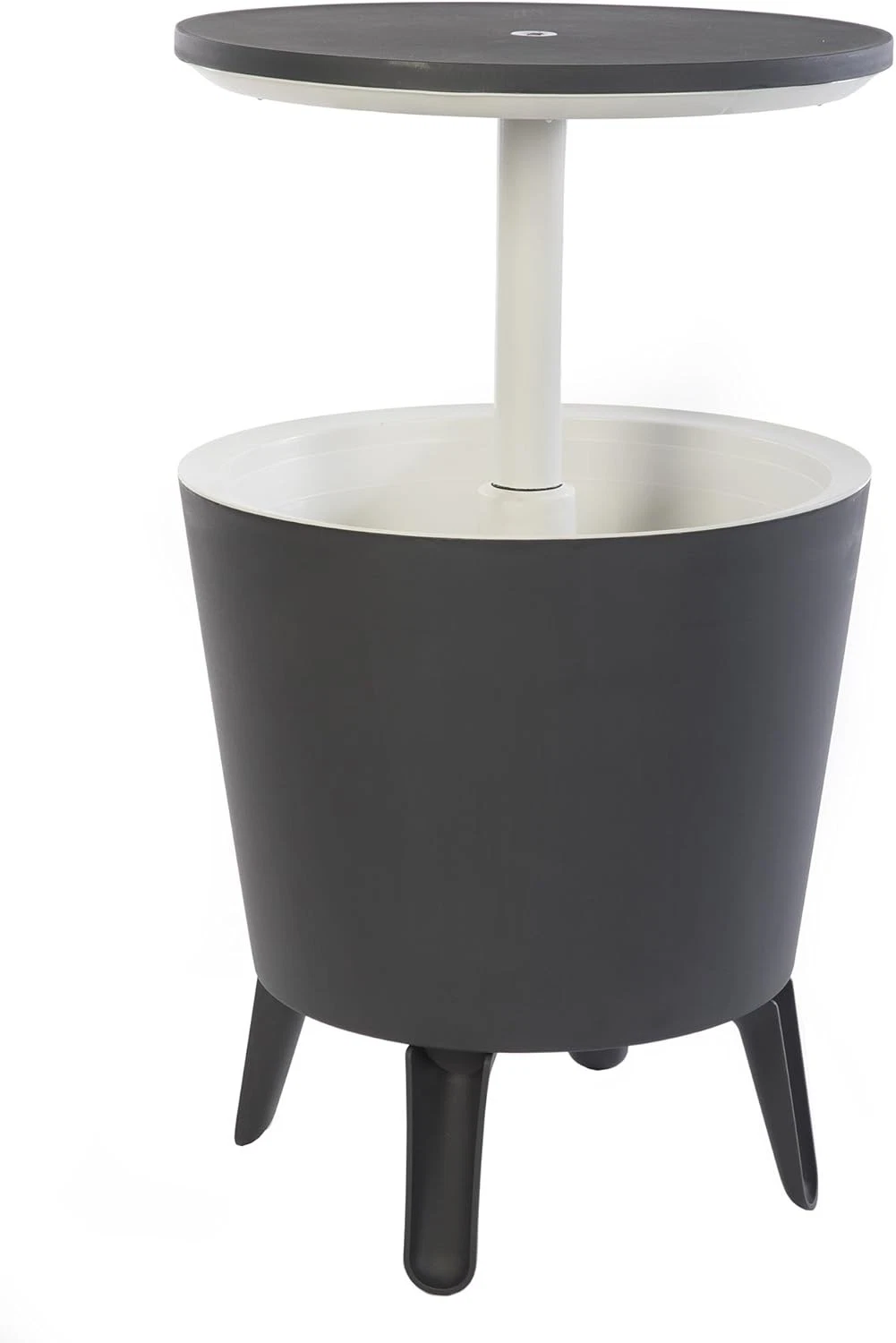 2025 Keter Modern Cool Bar Mueble de Exterior para Patio y Mesa Auxiliar para Spa Gris