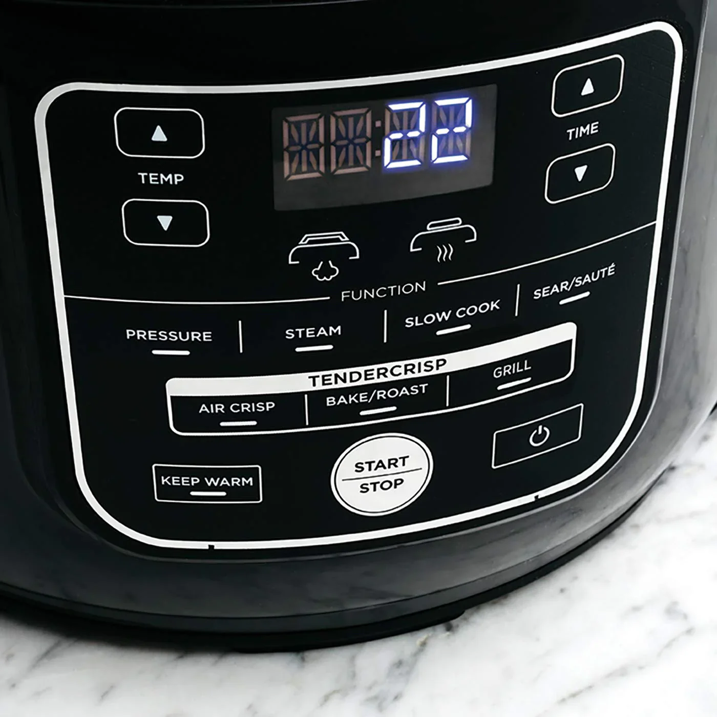 2025 Ninja Foodi Olla Multifunción [OP300UK], 7 en 1, 6 L, olla a presión eléctrica rápida y freidora de aire caliente, gris y negro