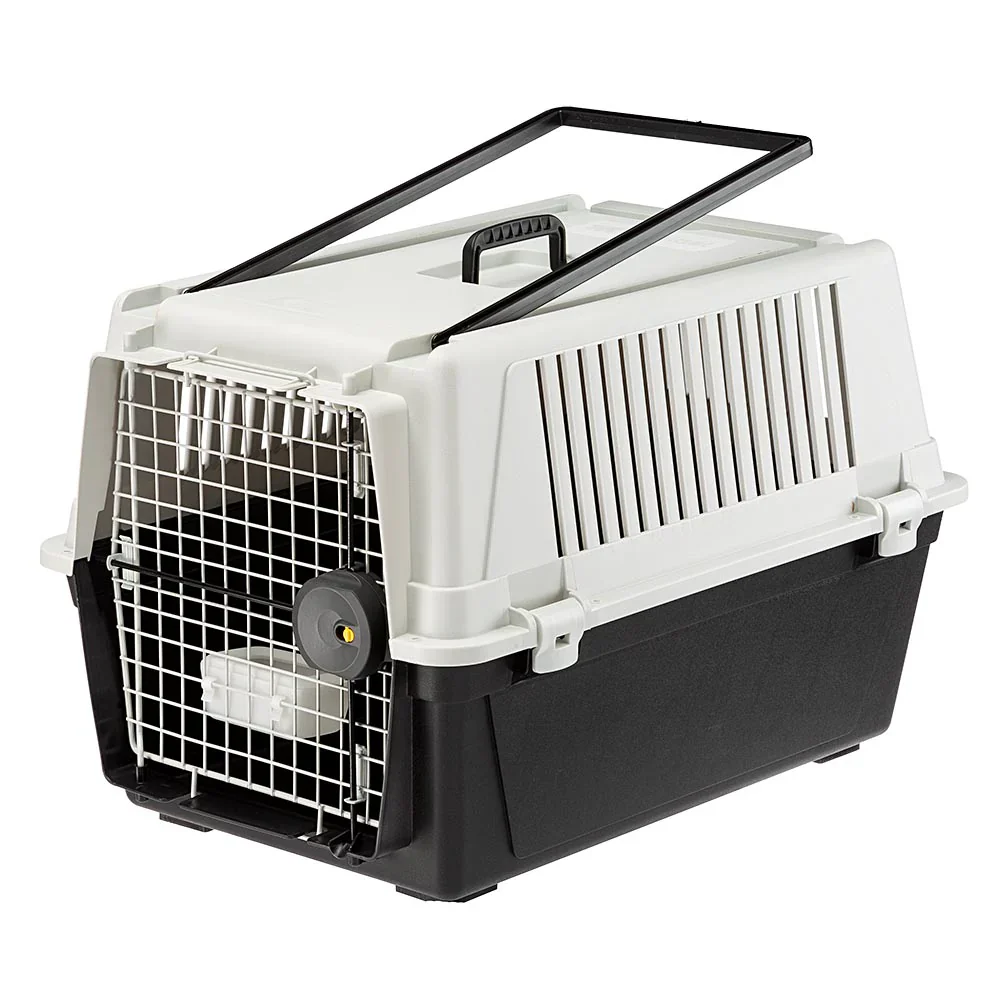 2025 Atlas 40 – Transportín para perro de tamaño mediano, seguro, ventilado y conforme a la normativa IATA. Con asa práctica, comedero y accesorios opcionales