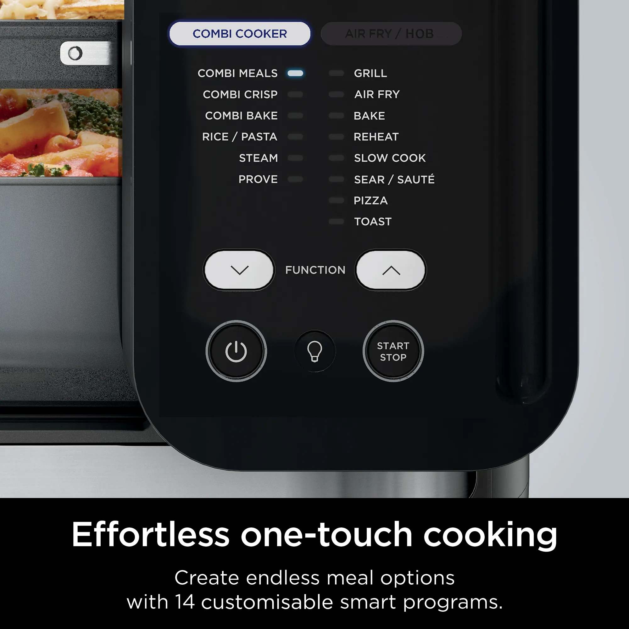 2025 Descubre el Ninja Combi™ 14 en 1 – el único multicooker todo en uno, horno, freidora de aire caliente y mucho más, que prepara en solo 15 minutos comidas completas perfectas para toda la familia.