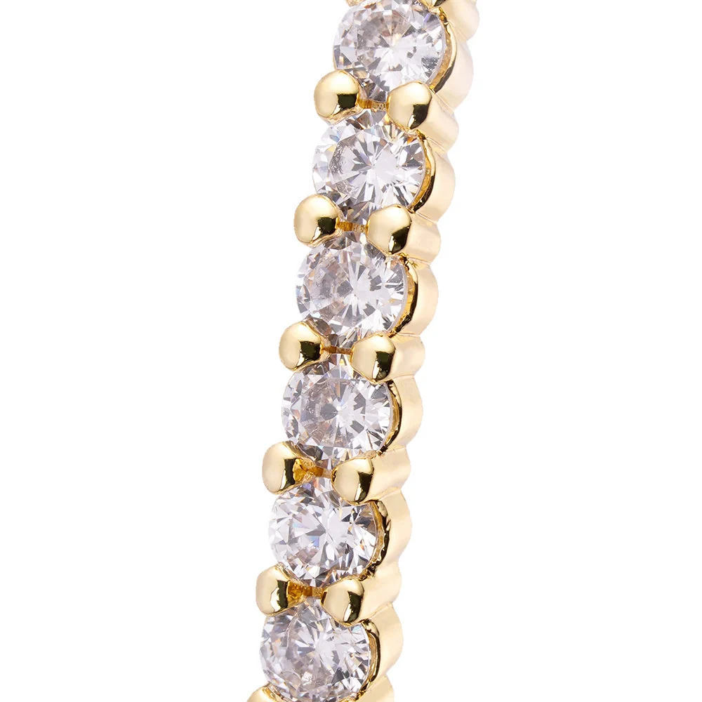 Big Daddy Large Hoop Iced Out Diamond Earring