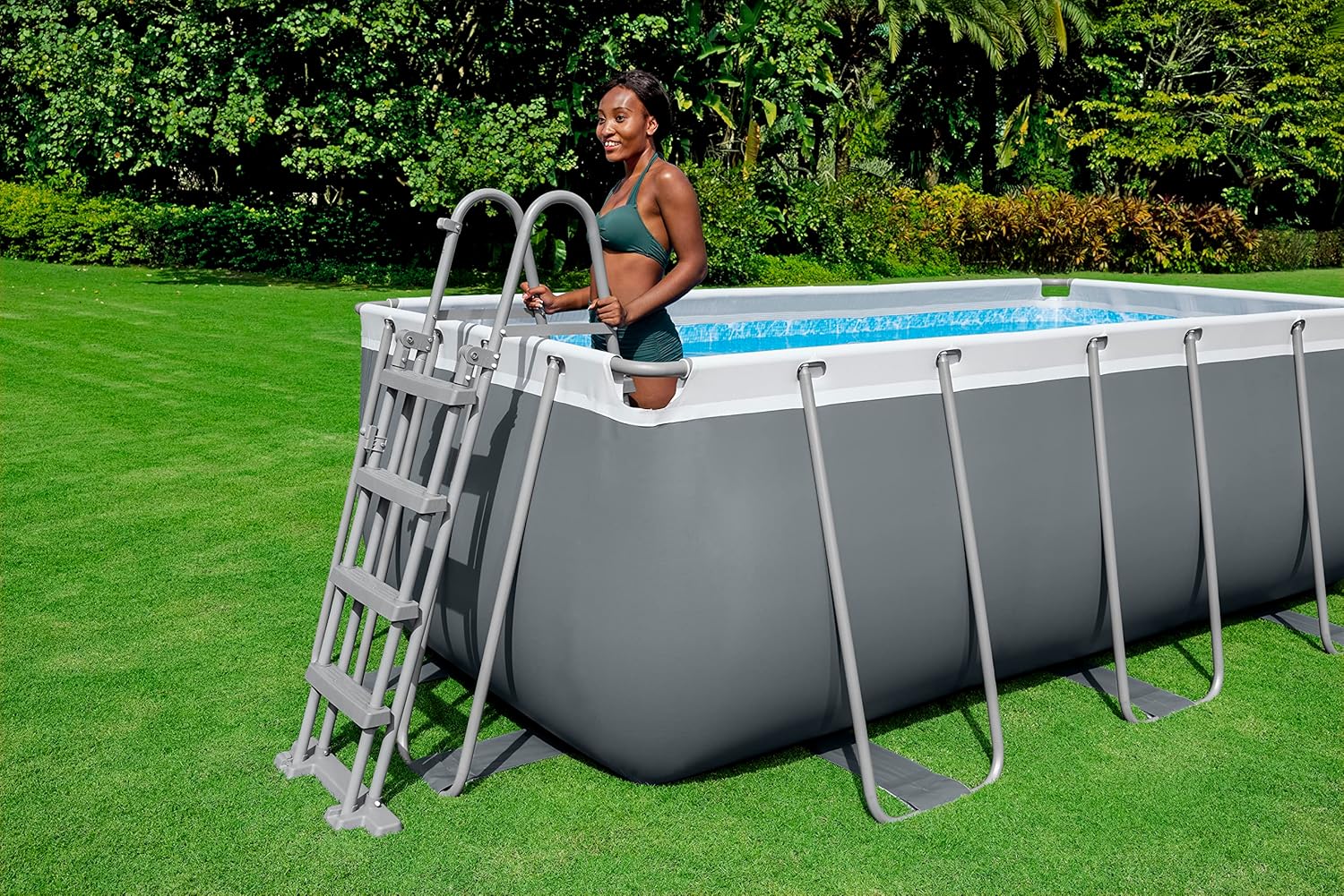 Bestway Juego de Piscina Rectangular de 13'6