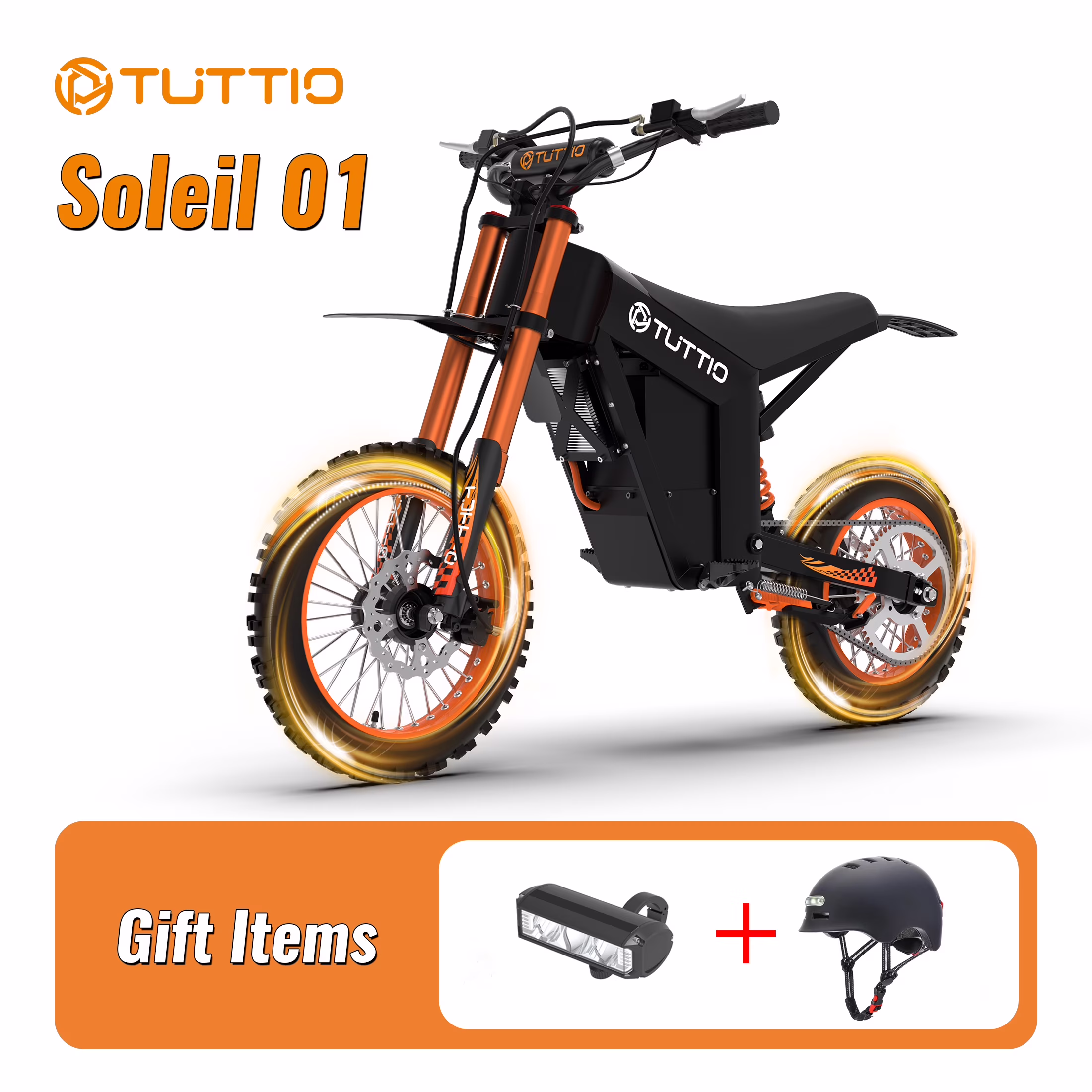 TUTTIO Soleil01 2000W Electric Dirt Bike Adult, 48V 21AH 37MPH, Electric Motorcycle 14