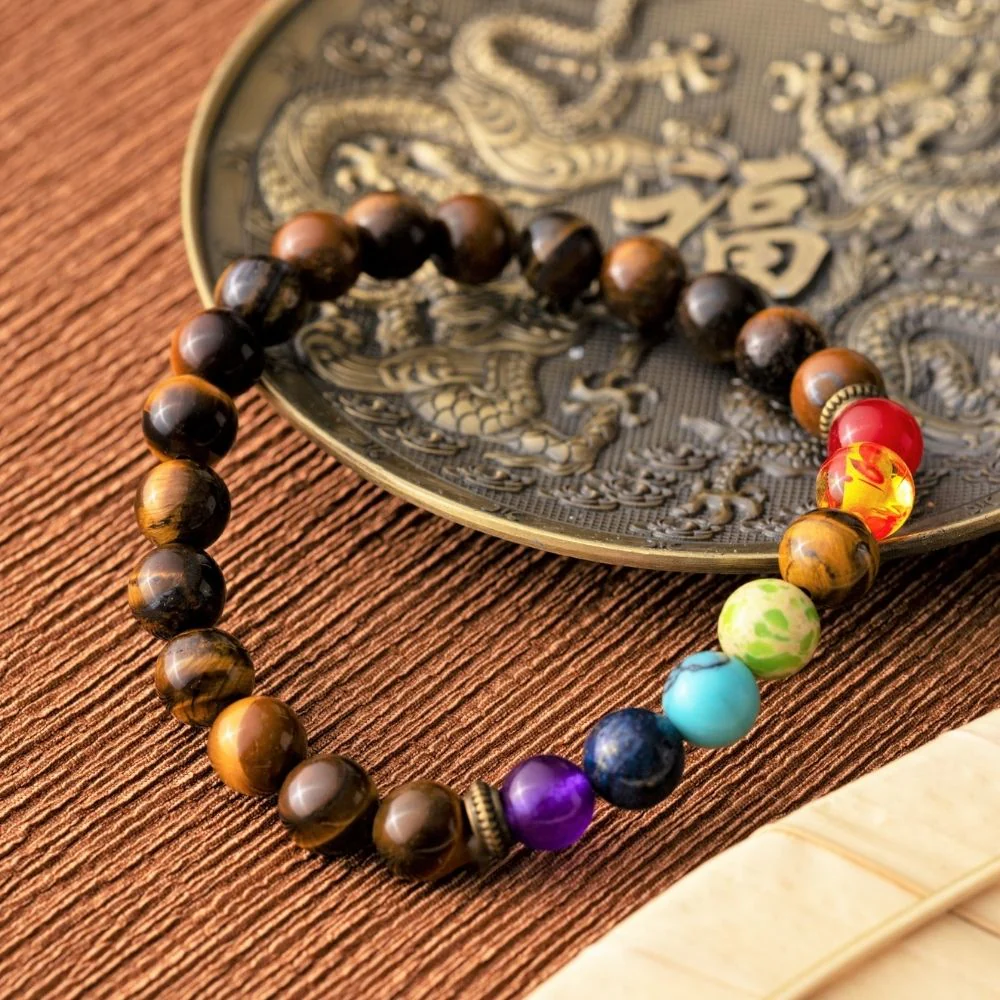 Badu Chakra Armband - Tijgeroog - Bescherming